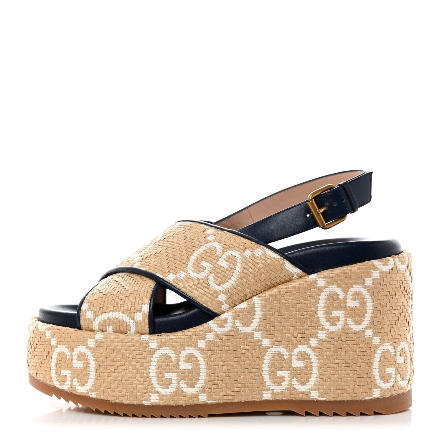 サンダル・ミュール Gucci Gg Platform Sandals GUCCI Embellished leather platform sandals | THE OUTNET