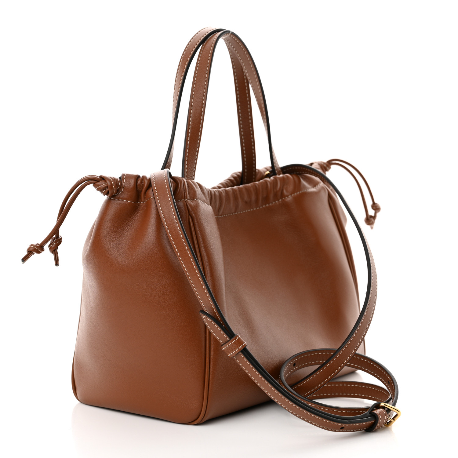 【VIPセール】CELINE スペシャルセール Cabas Drawstring Cuir Celine Cabas Drawstring Triomphe Embroidery Tan in Smooth