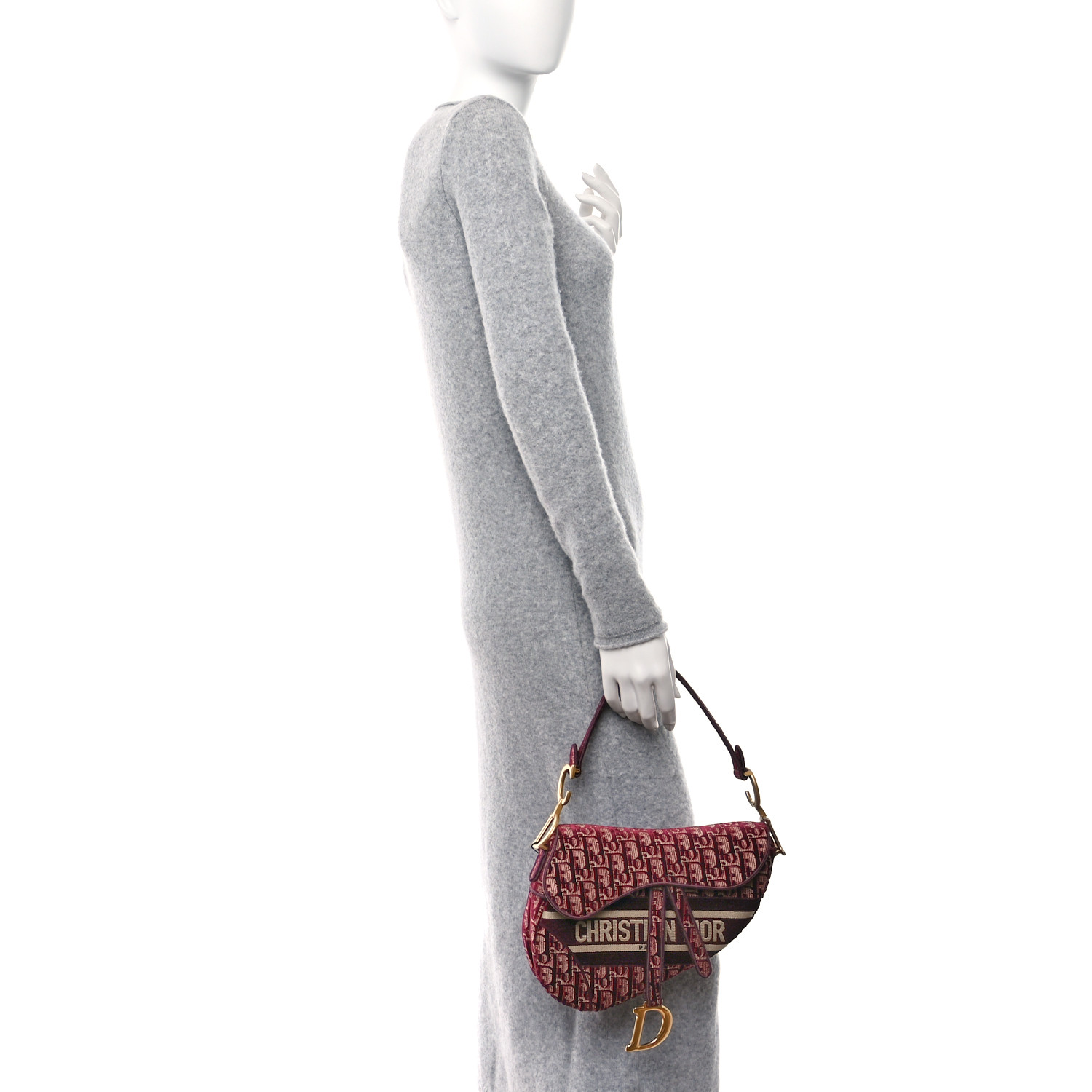 [Christian Dior]★Velvet Oblique Saddle shoulder bag★Brown Dior Saddle Handbag 380713 | Collector Square