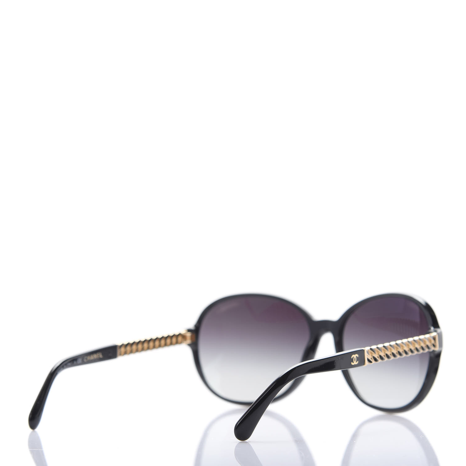 CHANEL Chain Sunglasses 5304 Black 688719