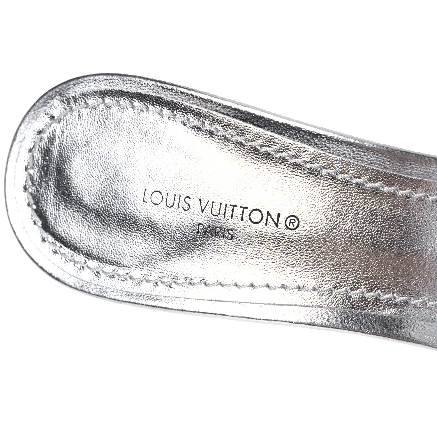 LOUIS VUITTON Metallic Lambskin Embossed Monogram LV Garden