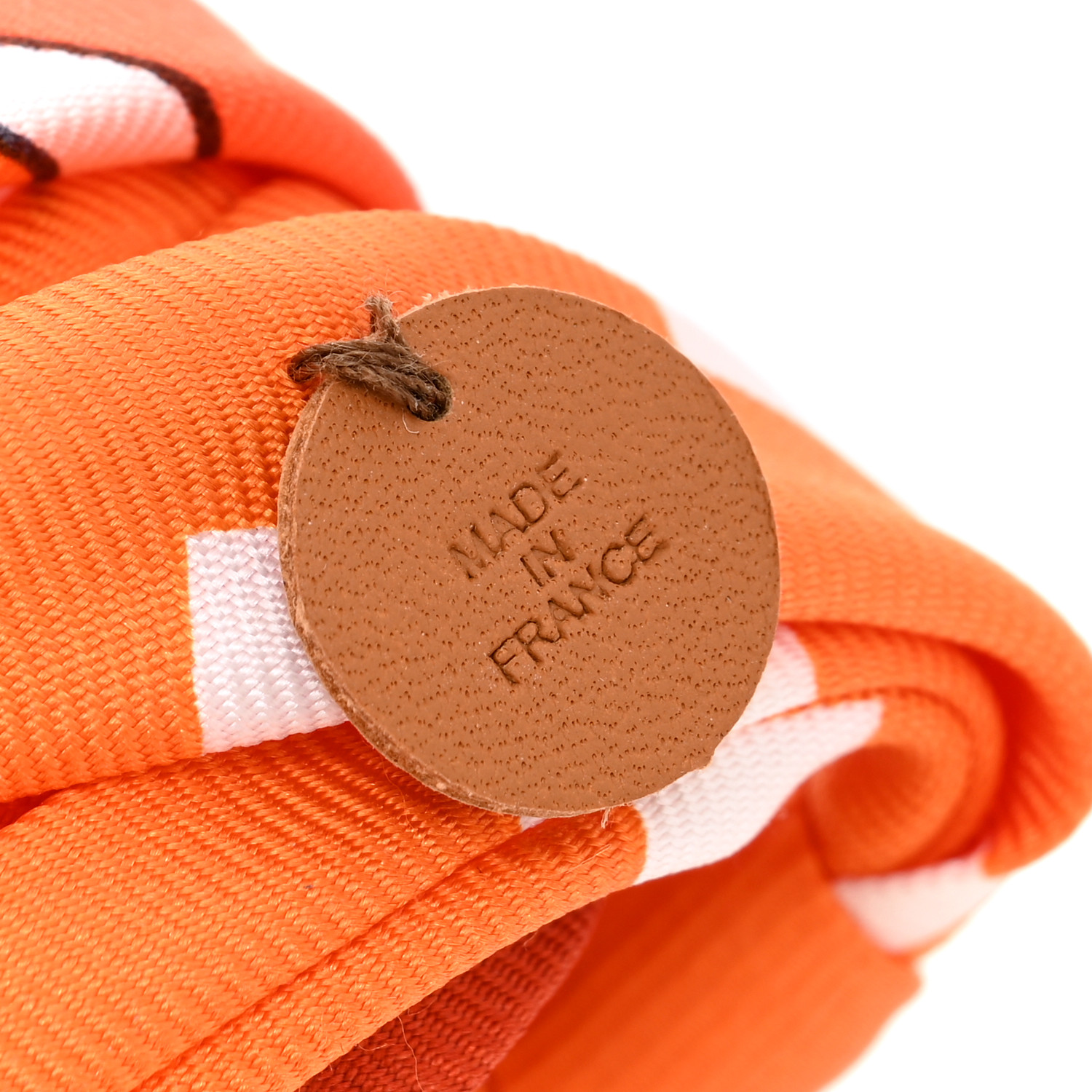 HERMES Epsom Silk Petit H Betta Fish Charm Multicolor