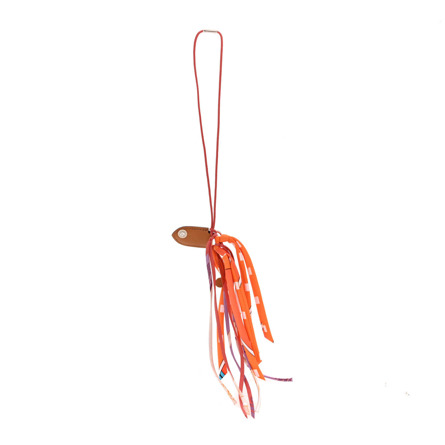 petit h どの柄になるかはお楽しみ☆HermesBetta fish チャーム HERMES Epsom Silk Petit H Betta Fish Charm Multicolor