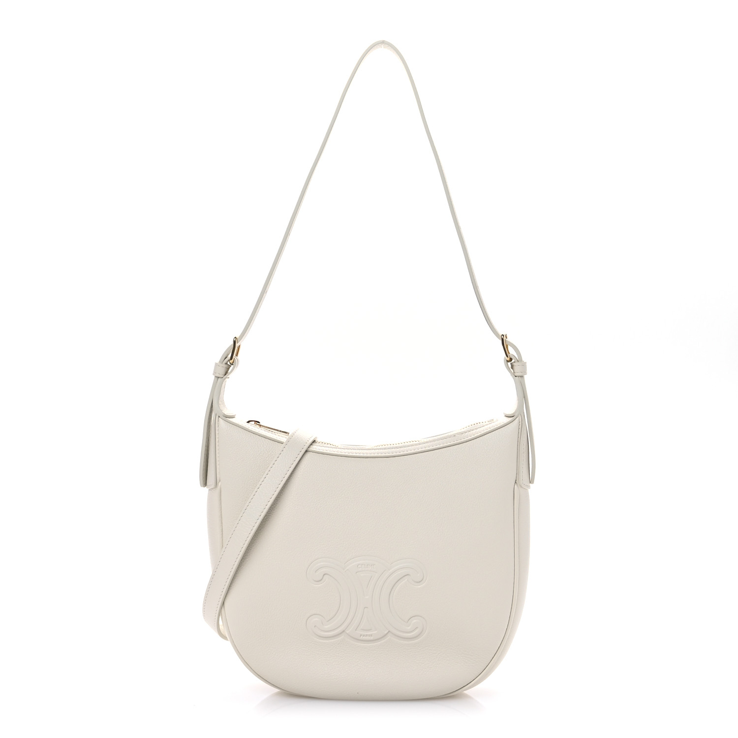 CELINE｜ (SMALL HELOISE BAG IN SUPPLE CALFSKIN (117253FL Celine Black Supple Calfskin Triomphe Small Heloise