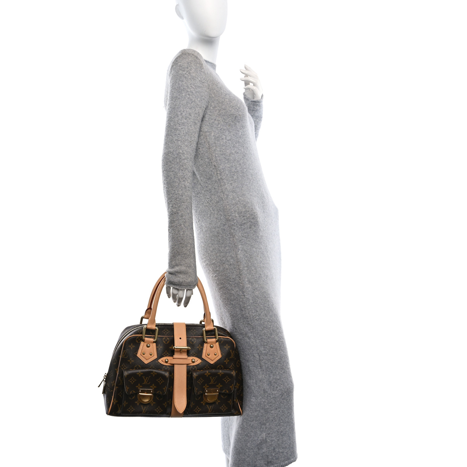 【希少】 LOUIS VUITTON LV Monogram Manhattan GM ハンドバッグ LOUIS VUITTON Monogram Manhattan GM 1687835 | FASHIONPHILE