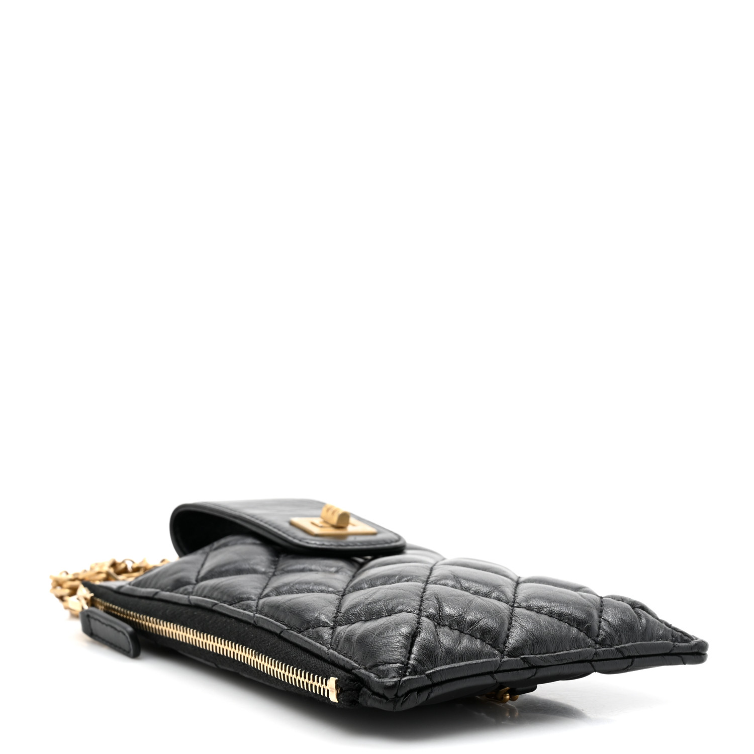 ◆希少◆VINTAGE◆【CHANEL】2020*Timeless Phone Holder*バッグ Chanel Timeless Phone Holder Lamb Metallic Pearl White | SACLÀB