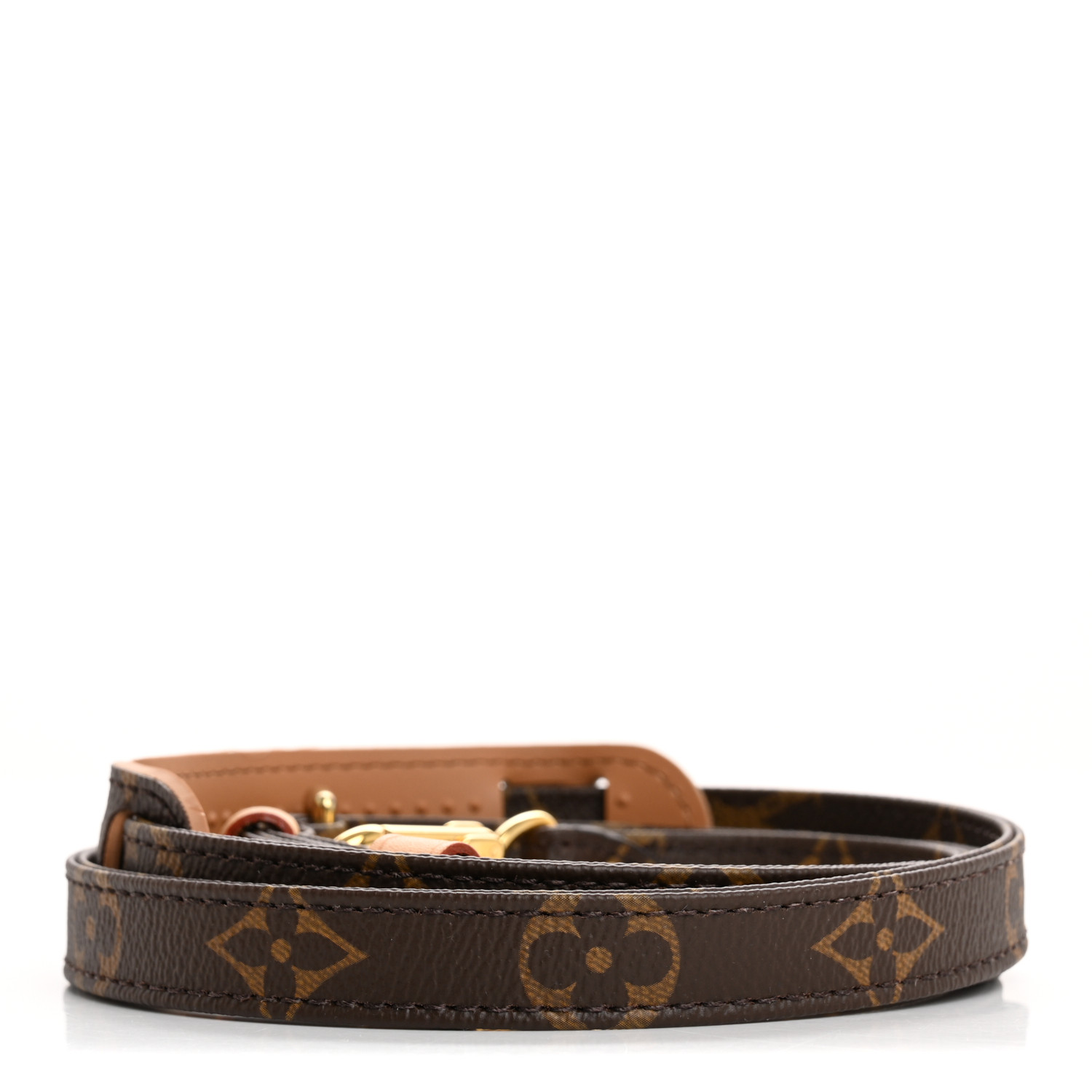 LOUIS VUITTON ブラウン ベルト LOUIS VUITTON Monogram 16mm Adjustable Shoulder Strap