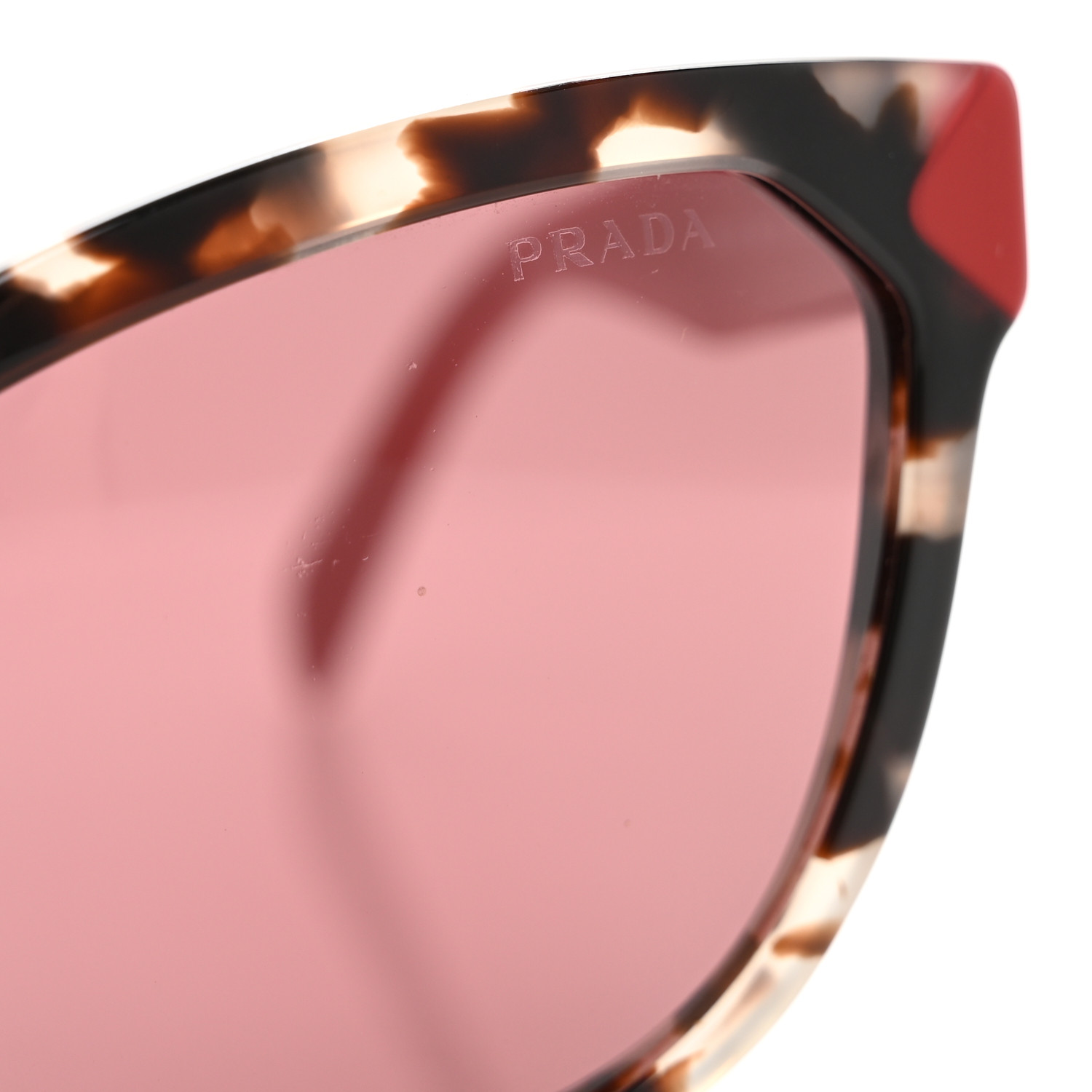 プラダ サングラス SPR 21S 赤 べっ甲 PRADA Acetate Sunglasses SPR 21S Tortoise Red 1691647