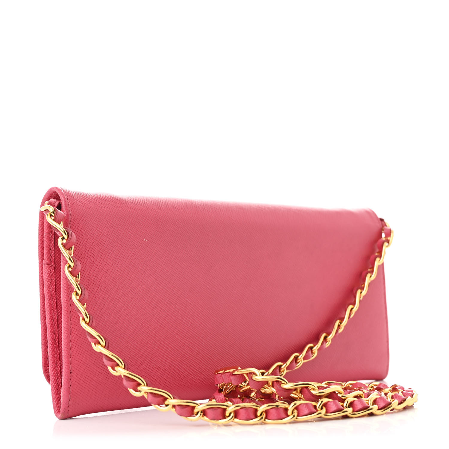 PRADA SAFFIANO キーケースPEONIA PRADA Saffiano Compact Kiss Lock Wallet Peonia 558155
