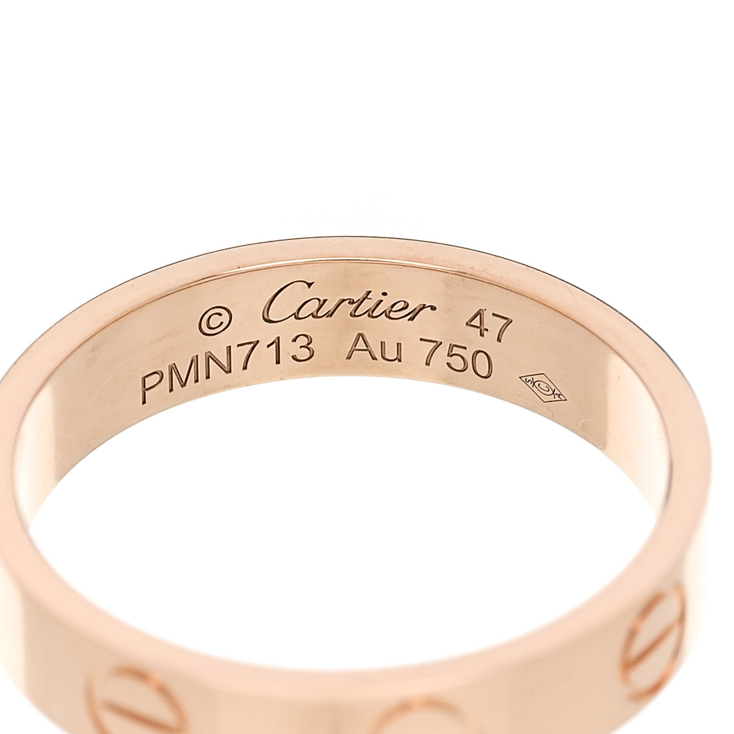 Cartier Love Ring 750ピンクゴールド リング サイズ47 CARTIER 18K Pink Gold 3.5mm LOVE Wedding Band Ring 47 4