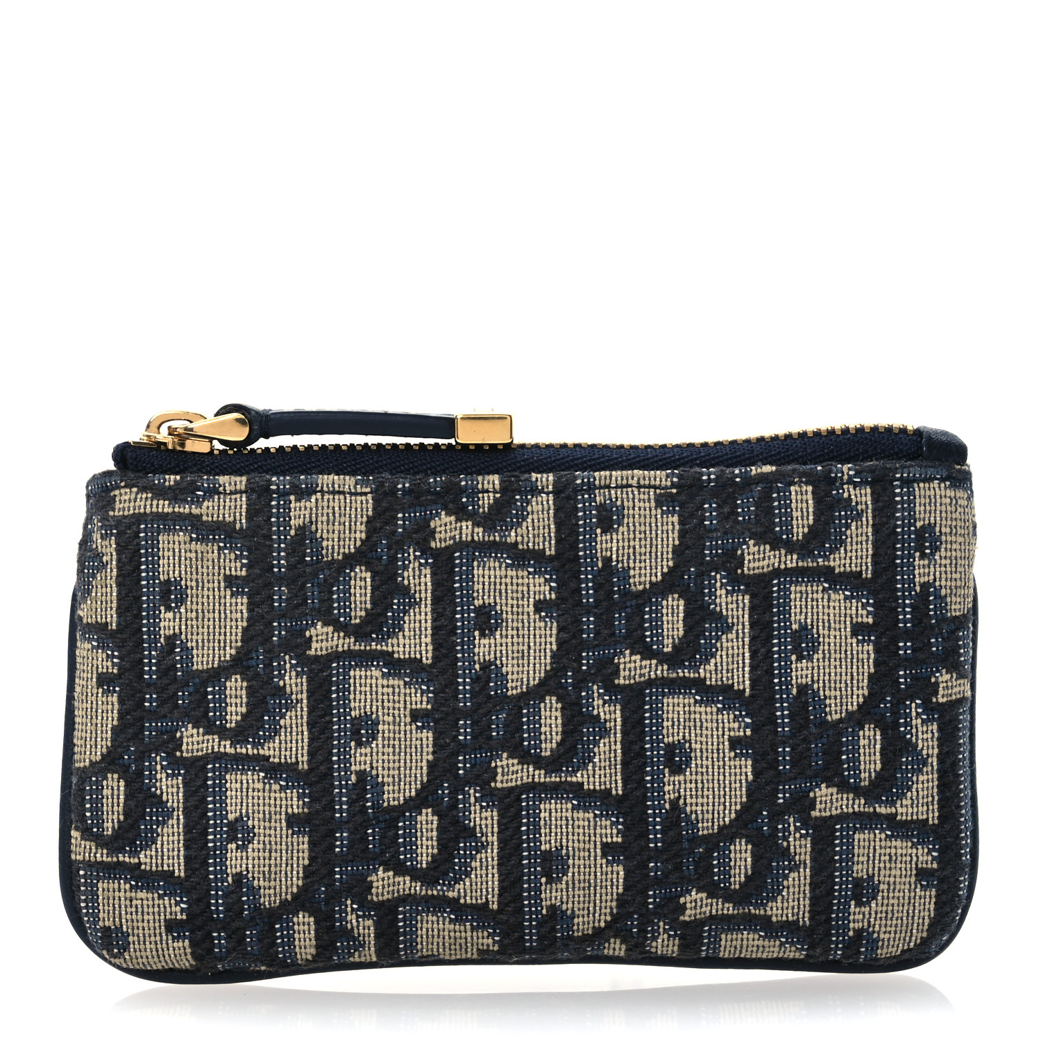 CHRISTIAN DIOR Oblique Key Case Blue 1688583 | FASHIONPHILE
