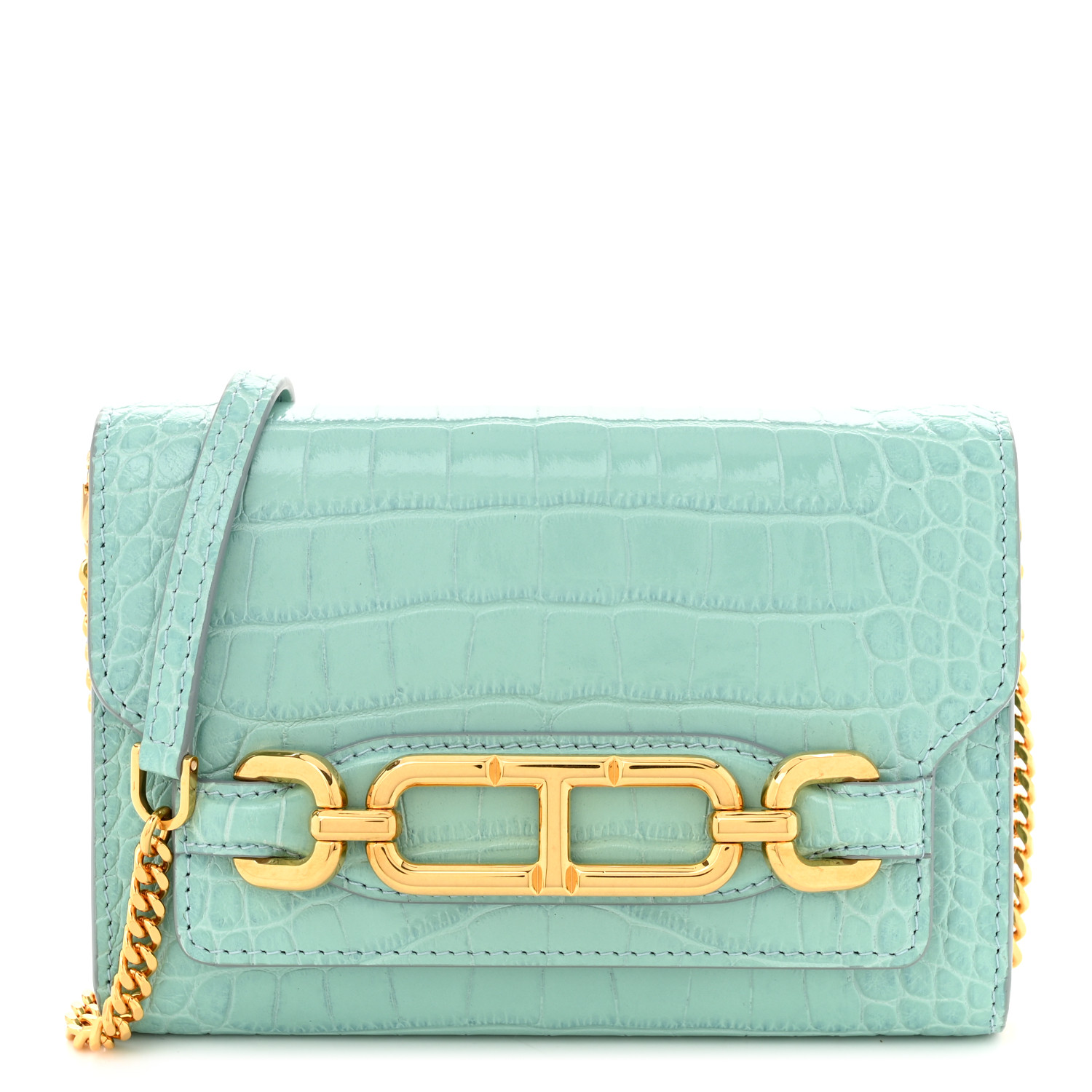 【関税&送料込】Tom Ford Whitney Mini Crocodile Embossed Lea TOM FORD Whitney mini croc-effect leather shoulder bag | NET