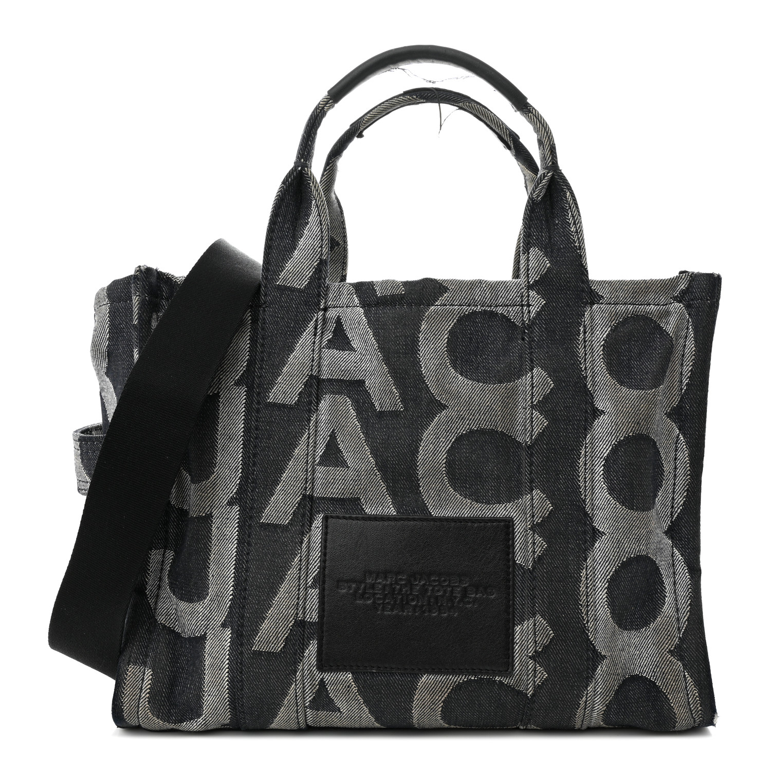 ★DAKS★ Navy DD pattern denim jacquard tote bag MLB Big Dia Monogram Jacquard Large Tote Bag LA Dodgers Navy