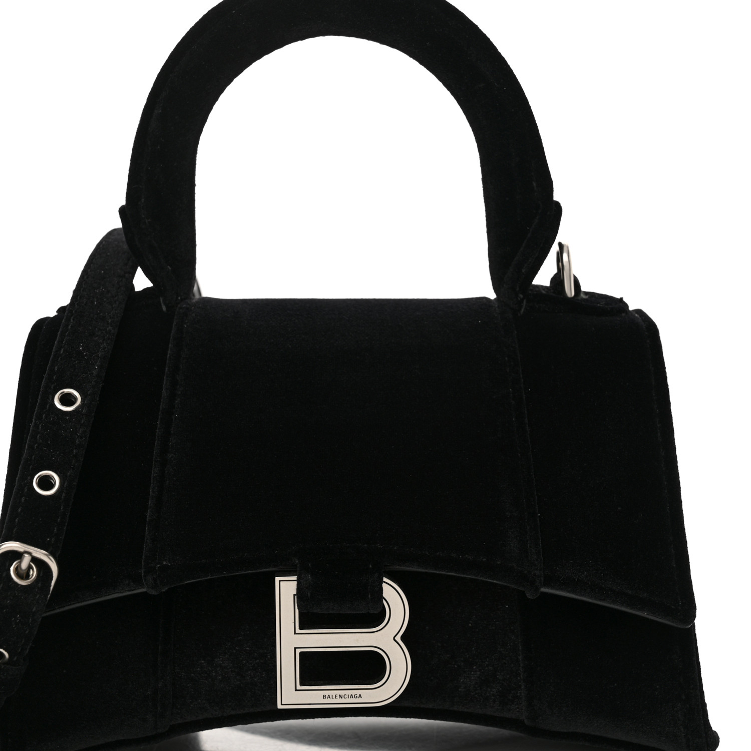 ハンドバッグ BALENCIAGA HOURGLASS XS HANDBAG VELVET JERSEY Balenciaga Hourglass XS Croc-Embossed Bag | Neiman Marcus