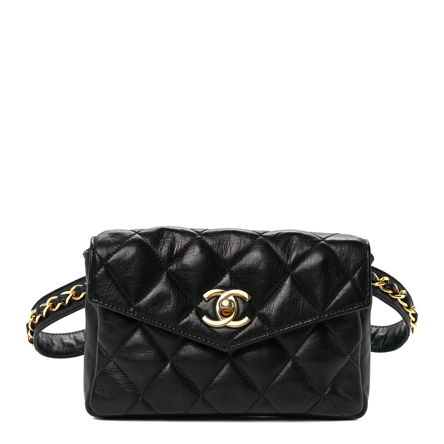 CHANEL ベルト 70/28 CHANEL Calfskin Lambskin Metal Chain Reversible Belt 70 28
