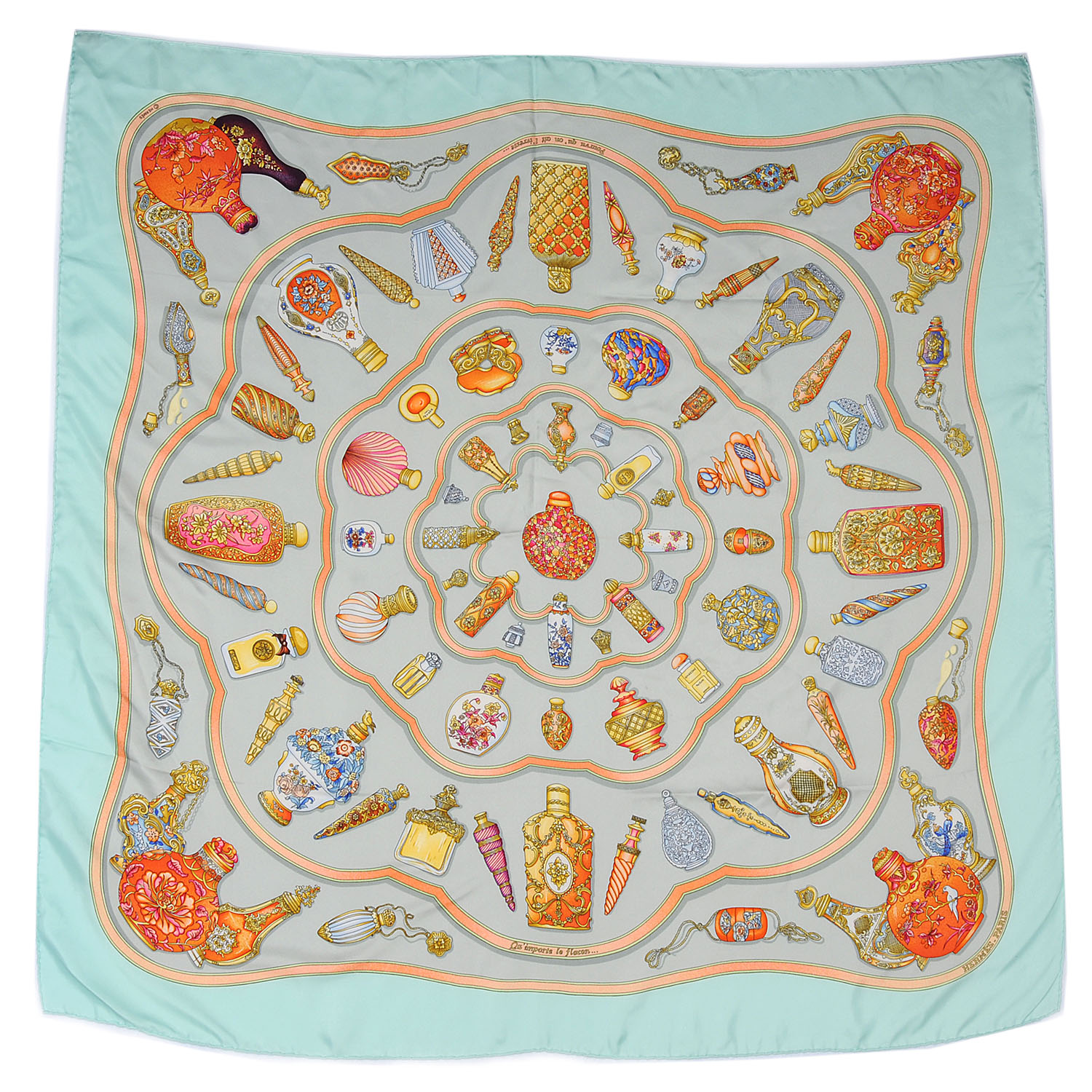エルメス シルクスカーフ Qu'importe le flacon HERMES Silk Qu Importe Le Flacon Scarf 90 57777 | FASHIONPHILE