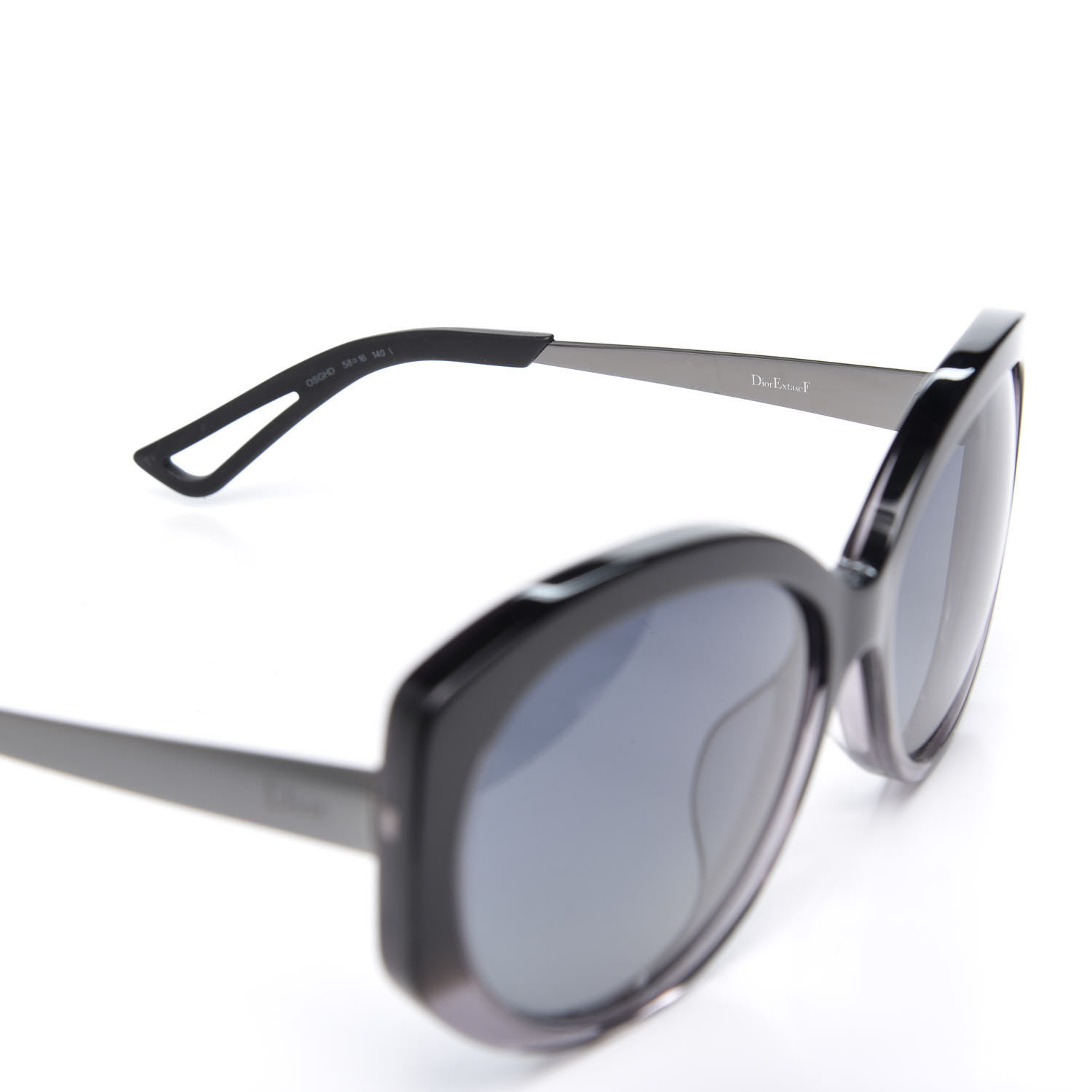 Dior サングラス ExtaseF OSGHD CHRISTIAN DIOR Extase F Sunglasses Black 549494 | FASHIONPHILE