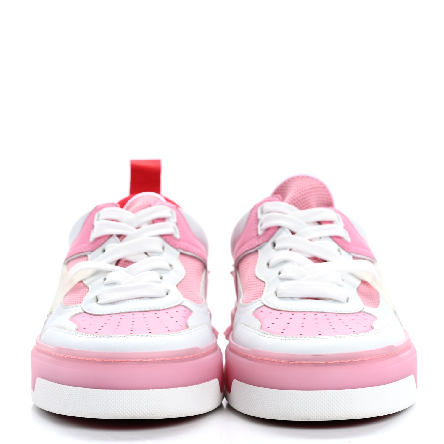 CHRISTIAN LOUBOUTIN Calfskin Spike Astroloubi Donna Low Top