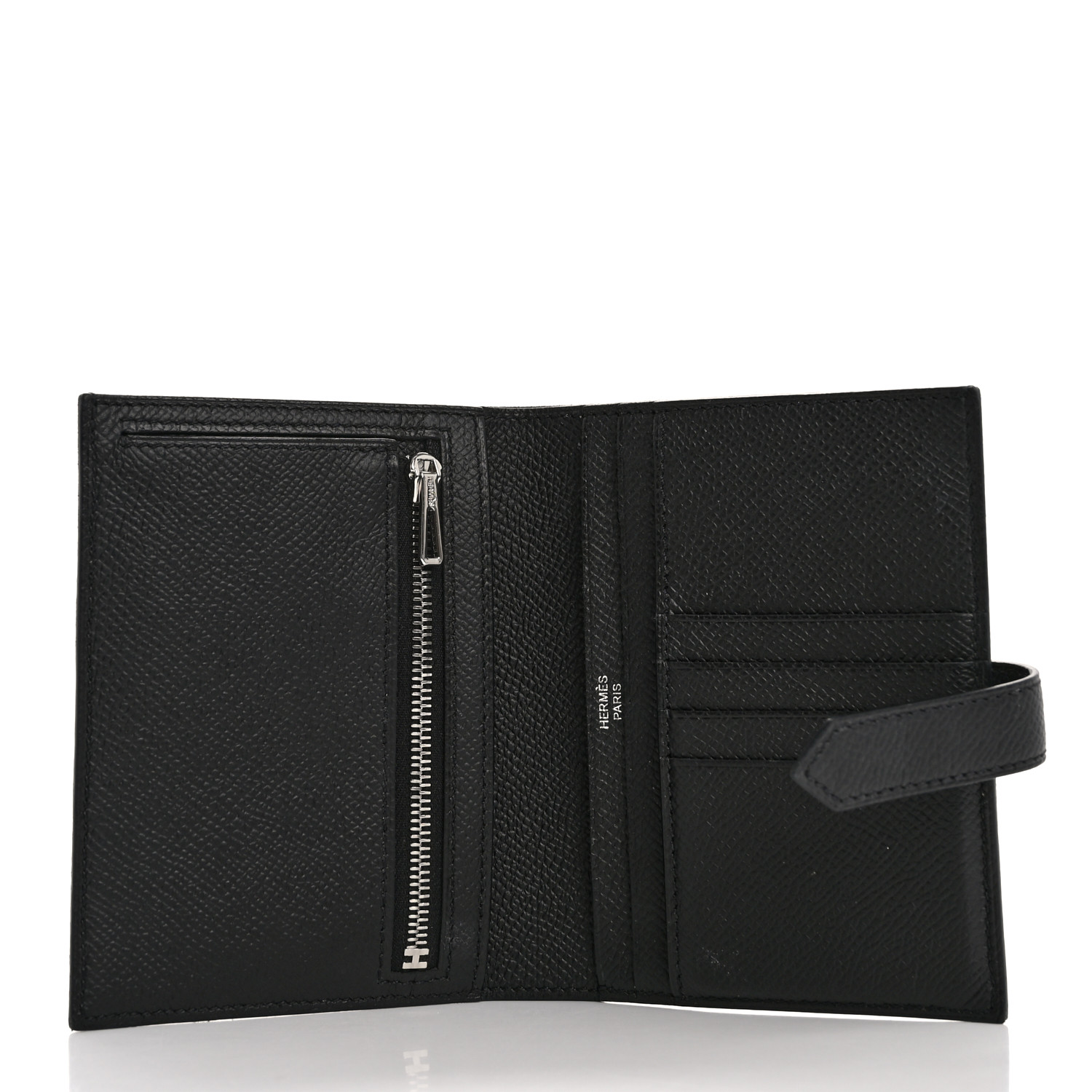 入手困難◆送料込【HERMES】BirdyCharm EpsomOstrich MysoreMilo HERMES Epsom Bearn Compact Wallet Black 1640957 | FASHIONPHILE