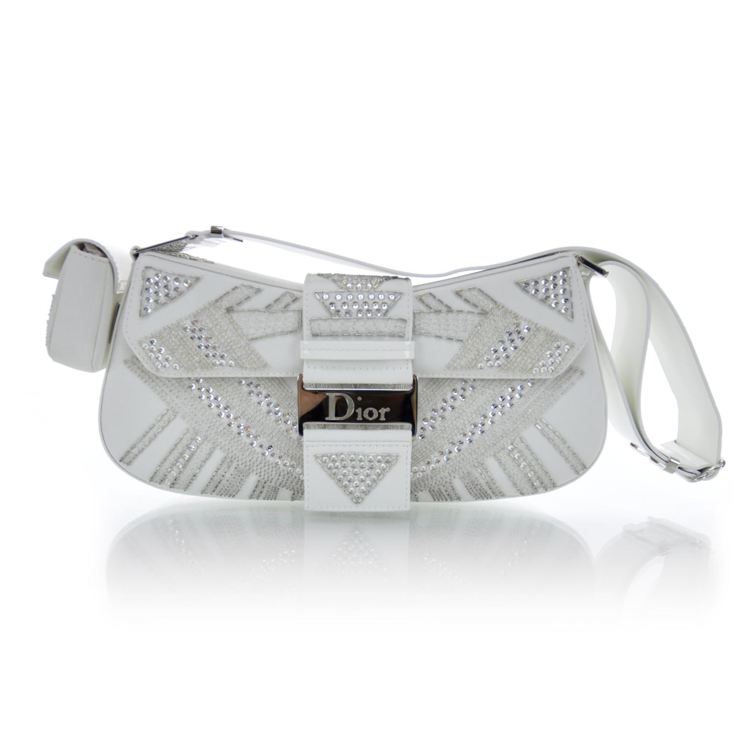 CHRISTIAN DIOR Beaded Sequin Street Chic Columbus Avenue Bag