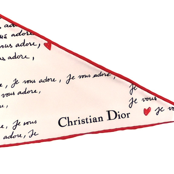 【可愛い】DIOR Dioramour Coeur des Curiosites 70 スカーフ Dior Dioramour Cœur des Curiosités 70 Square Scarf | REVERSIBLE