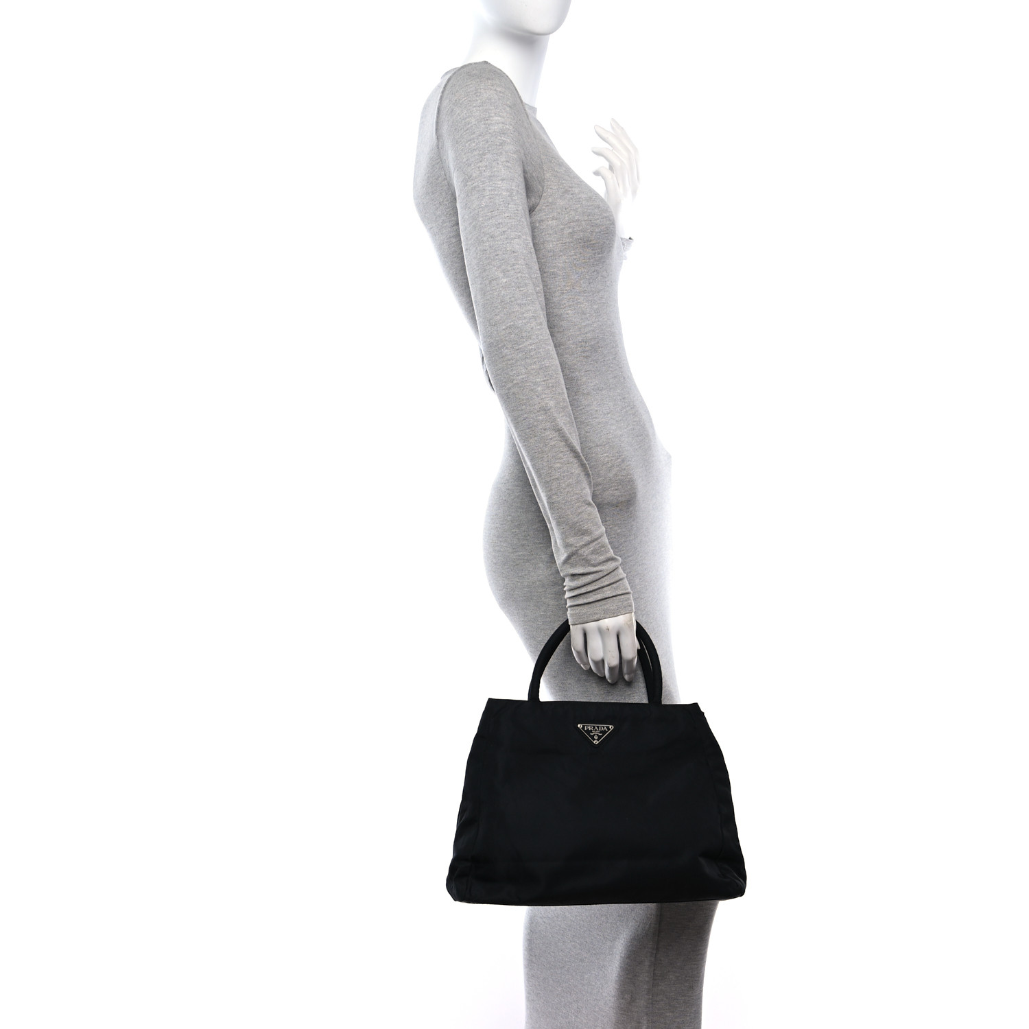 PRADA Tessuto Nylon Tote Black 1580262 | FASHIONPHILE