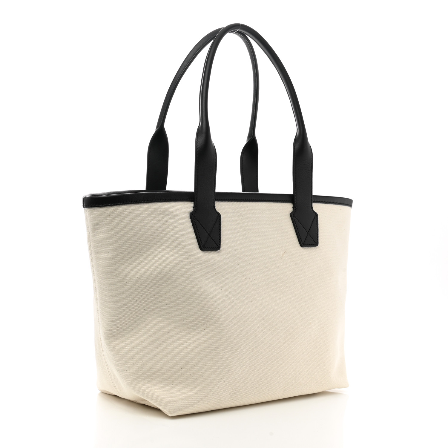 BALENCIAGA Cotton Canvas Calfskin Cities Paris Jumbo Small
