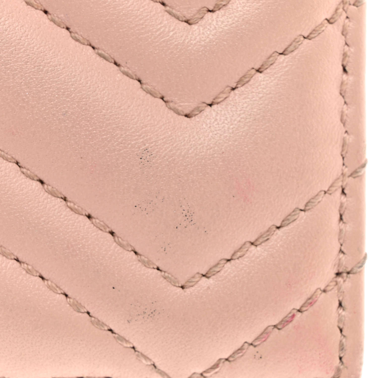 GUCCI カードケース PERFECT PINK GUCCI Dollar Calfskin GG Marmont Card Case Grey Sky Perfect