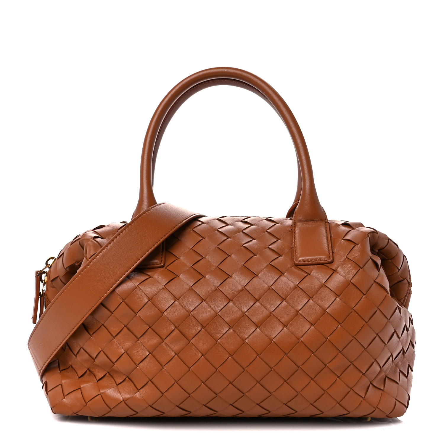 BOTTEGA VENETA Nappa Intrecciato Bauletto Wood 1447449