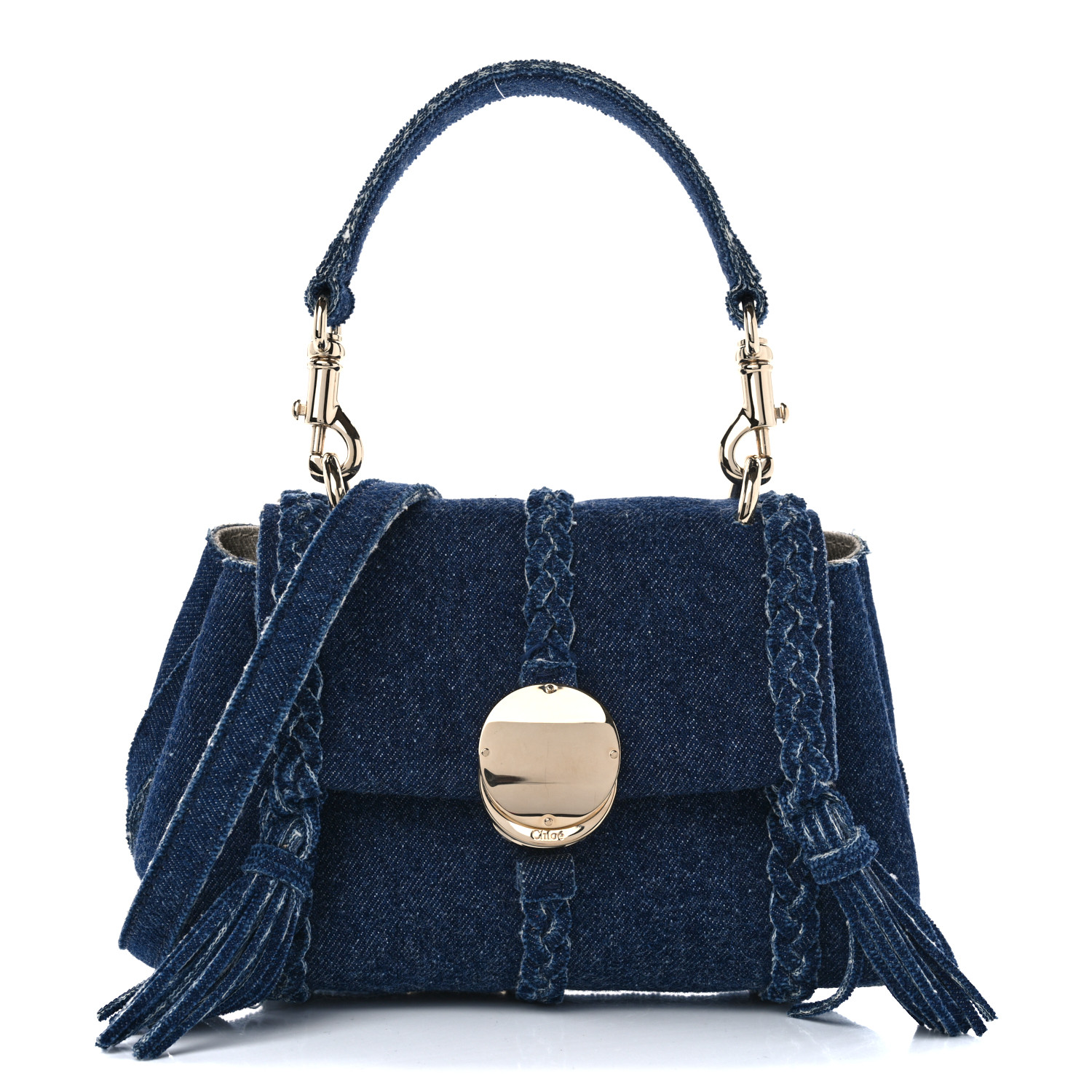 outlet【Chloe】Penelope☆Denim Mini Soft ショルダーバッグ 782ebb6da3facaef496c753a15f335