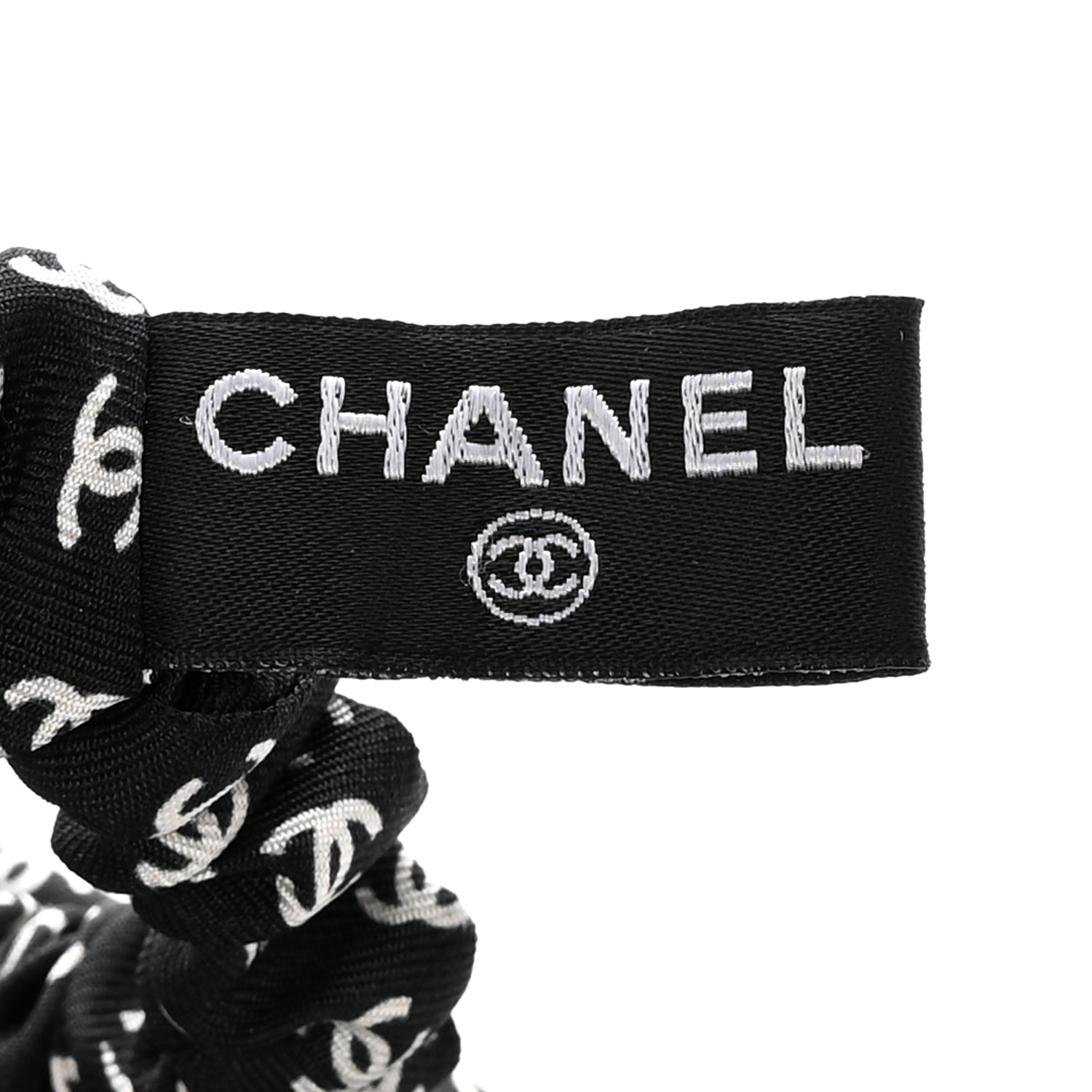 送料込◆入手困難品♪【CHANEL】Hair Accessory & Black White Headband - Printed cotton voile, black & white — Fashion