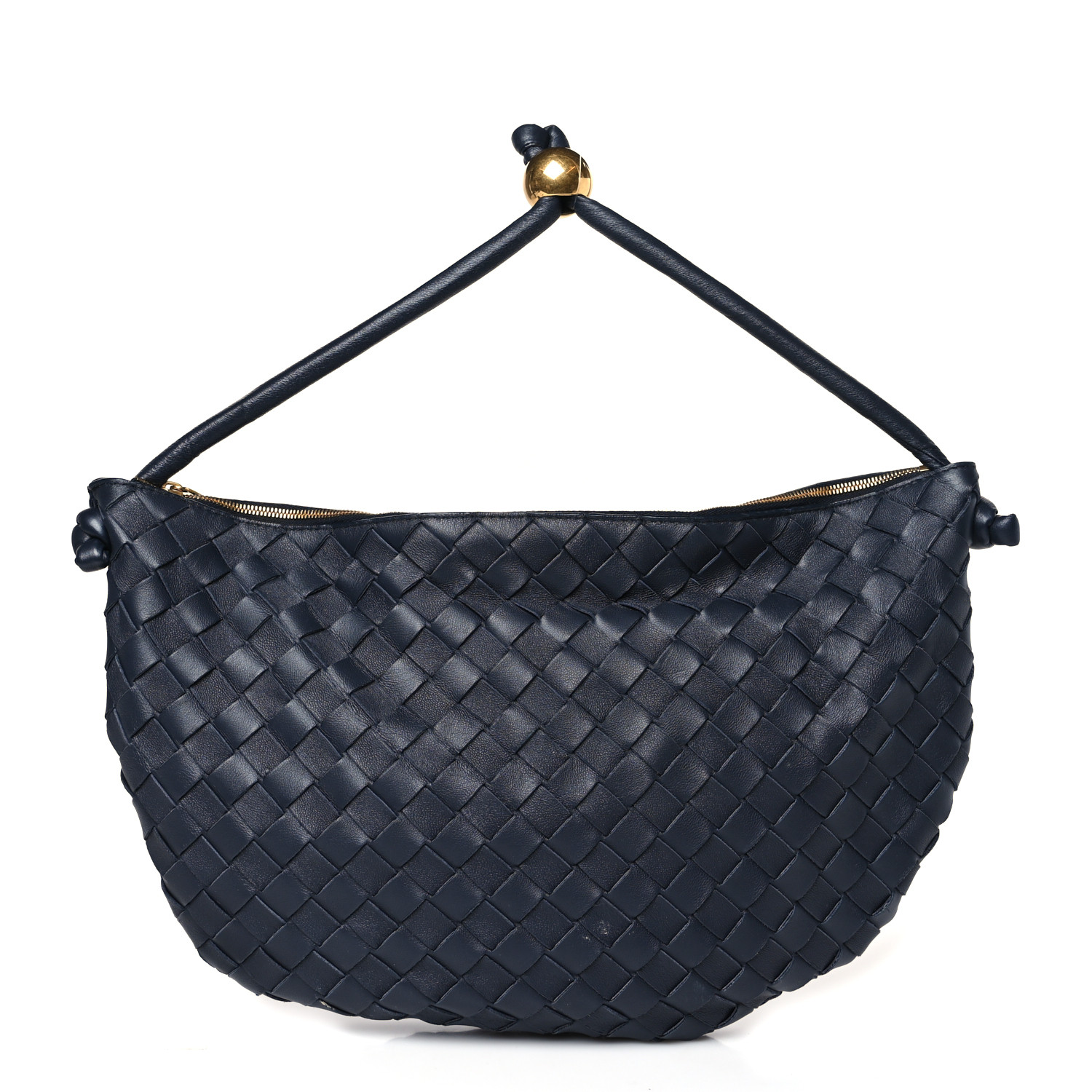 ボッテガヴェネタ　スモールターンポーチ BOTTEGA VENETA Nappa Intrecciato Small Turn Pouch Space