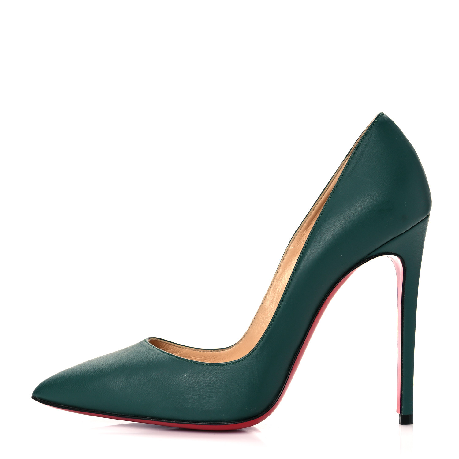 Christian Louboutin グリーン ハイヒール CHRISTIAN LOUBOUTIN Kid So Kate 120 Pumps 38 Green 1050591