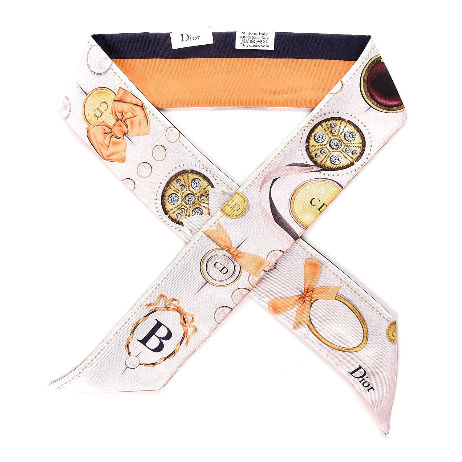 ChristianDior　スカーフ CHRISTIAN DIOR Silk ABCDior B Mitzah Scarf 314934 | FASHIONPHILE