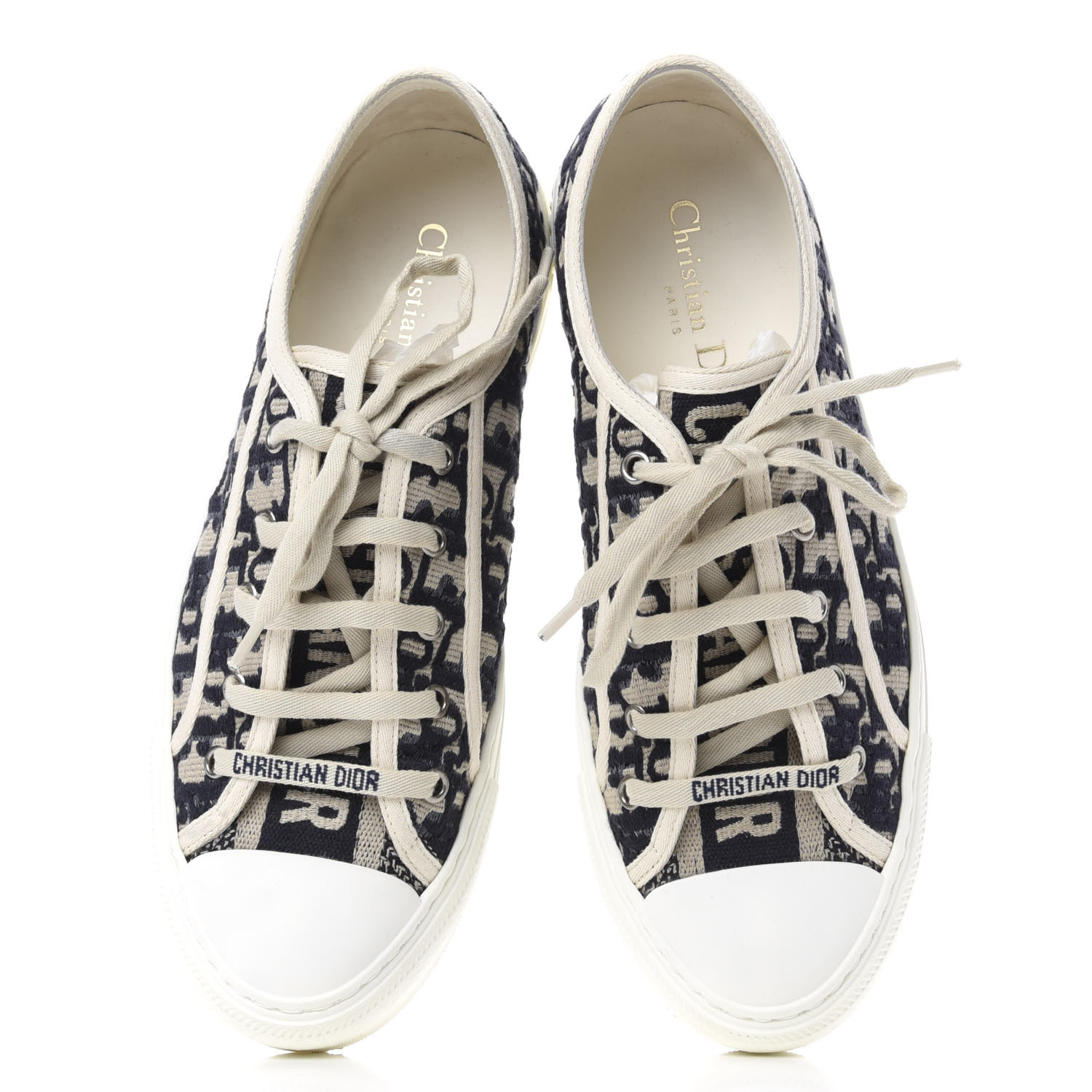 Christian　Dior　パンプス　24cm Christian Dior Off-white Cannage Leather Open Toe Heels 37.5