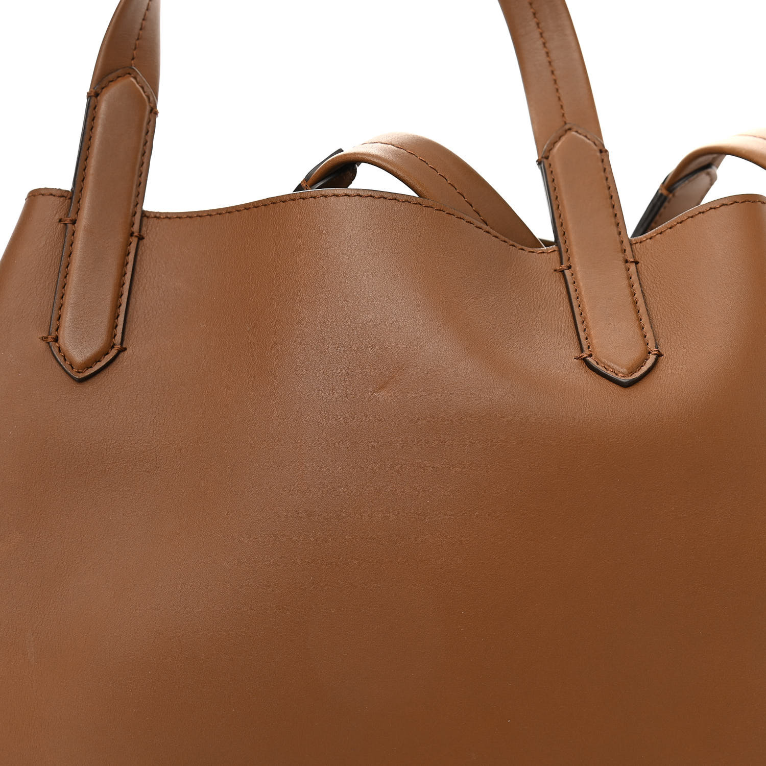 TOM FORD Calfskin Medium Hollywood T Twist Tote Taupe