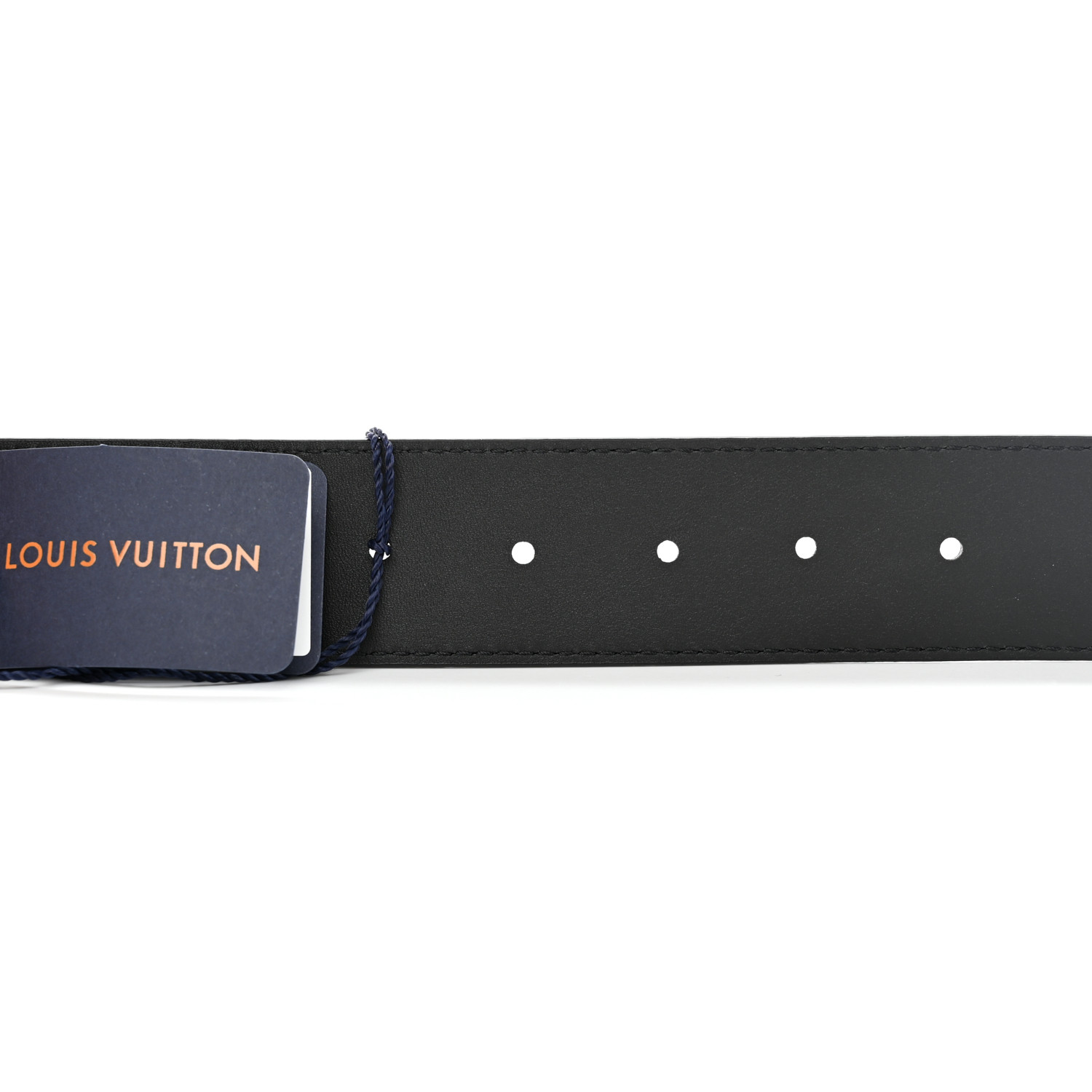 LOUIS VUITTON Mens Reverso 40mm Belt 95 38 Black 1350394