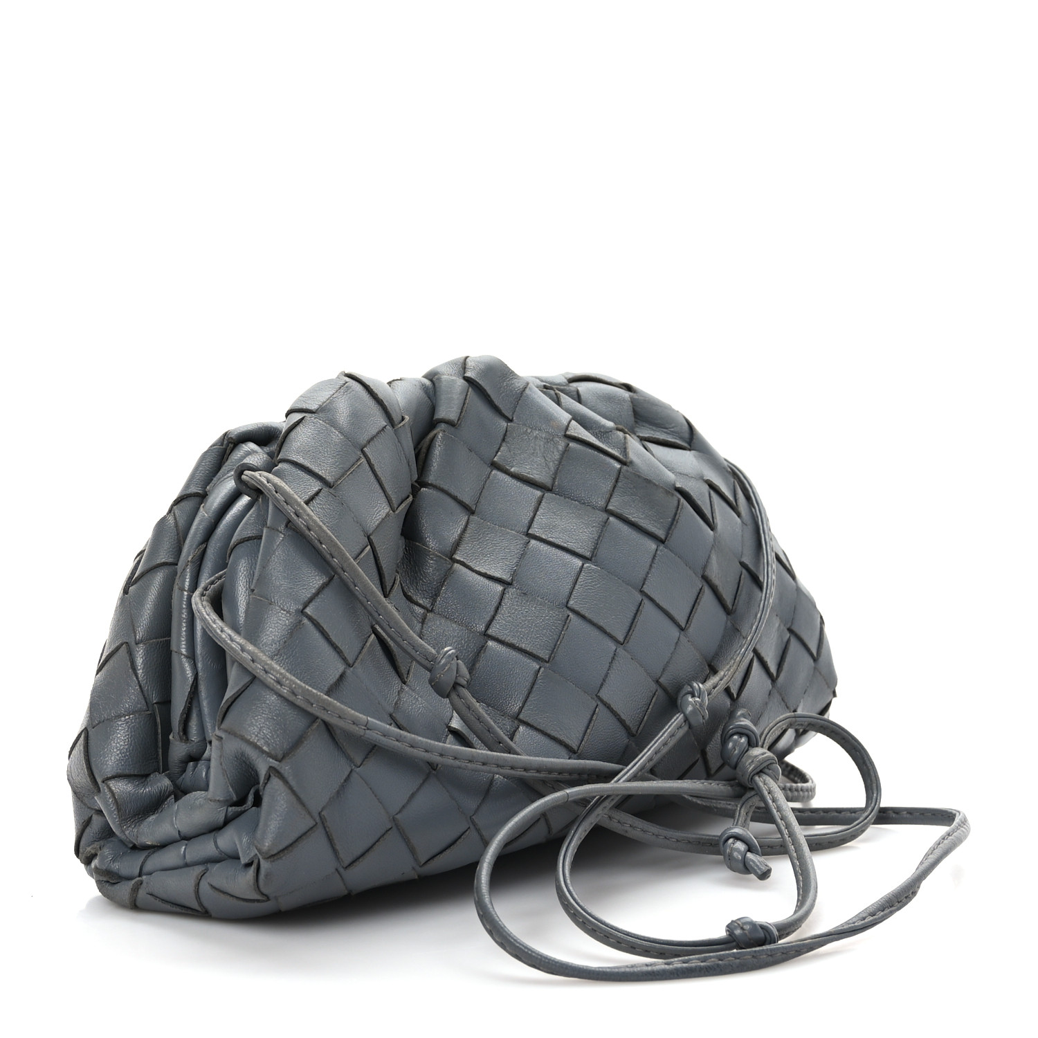 BOTTEGA VENETA Nappa Intrecciato The Mini Pouch Thunder