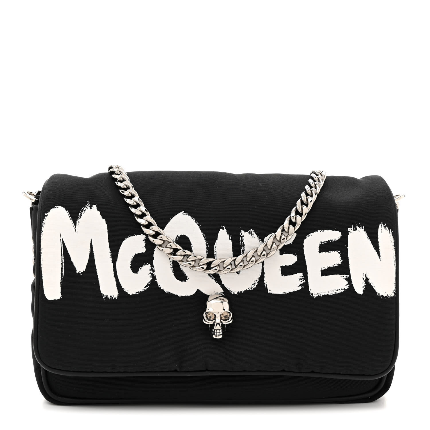 ショルダーバッグ alexander mcqueen Graffiti Phone Sleeve in Black and White Graffiti Phone Sleeve in Black and White
