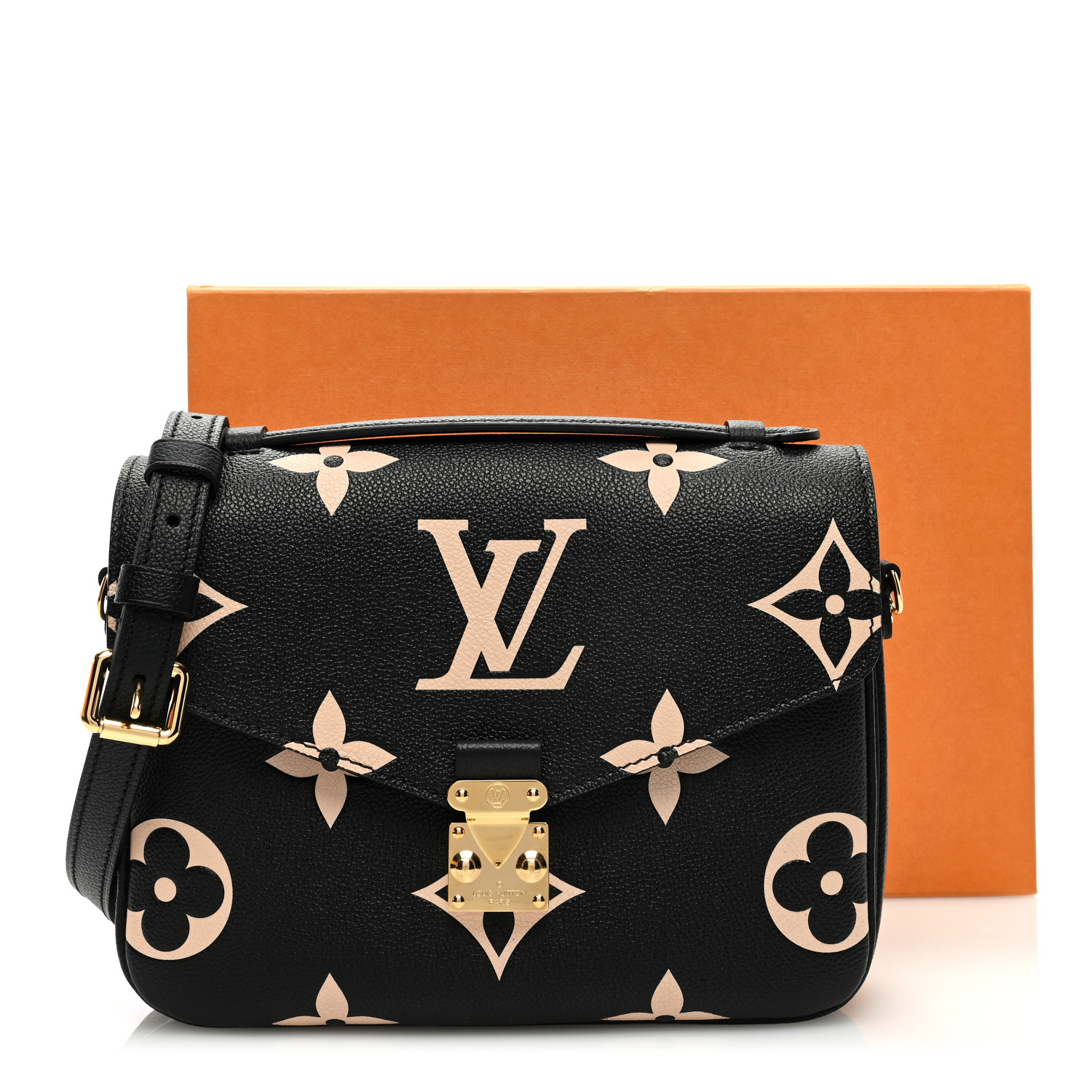 LOUIS VUITTON Empreinte Monogram Giant Pochette Metis Black