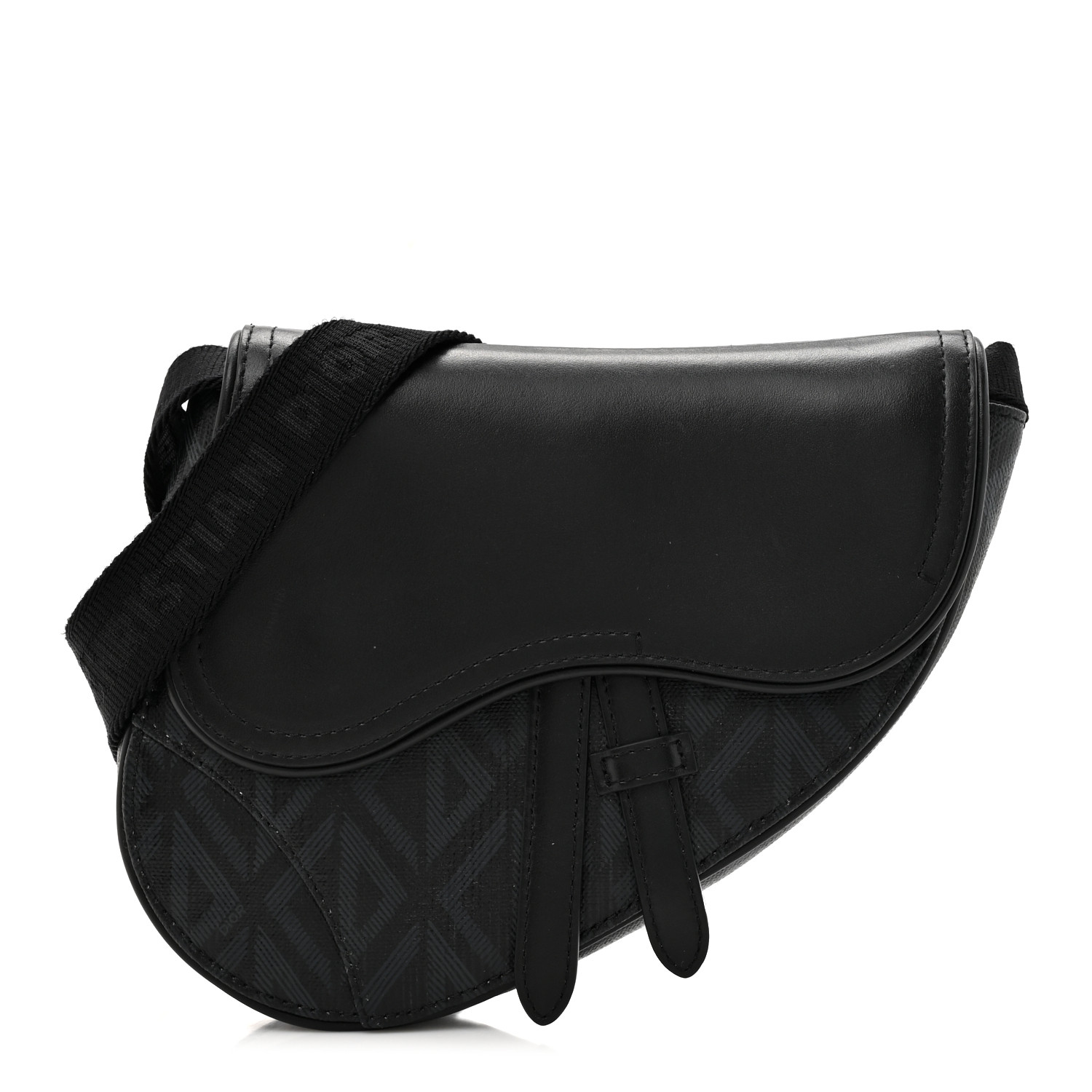 【DIOR】SADDLE BAG Saddle Bag Blue Dior Oblique Chambray-Effect Embroidery | DIOR
