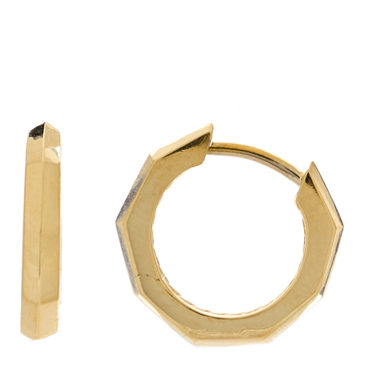 ゆず金 DAVID YURMAN 18K Yellow Gold Stax Hoop Earrings 1645425