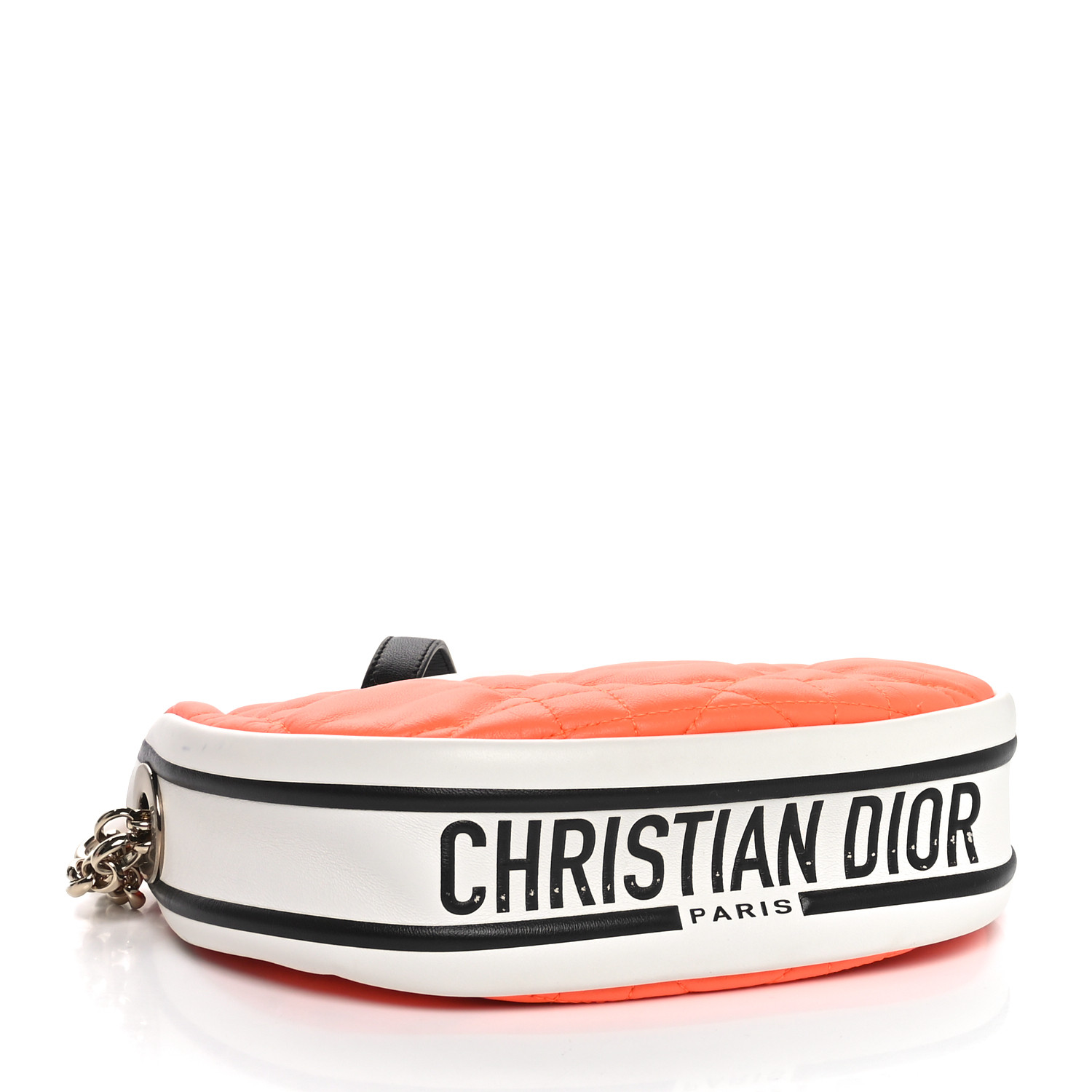CHRISTIAN DIOR Lambskin Cannage Small Dior Vibe Hobo Bag