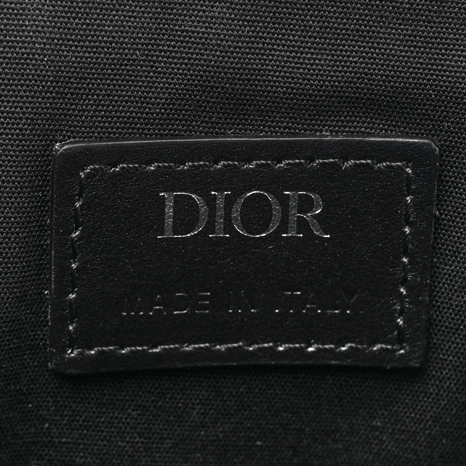 CHRISTIAN DIOR Coated Canvas CD Diamond Printed Mens Mini