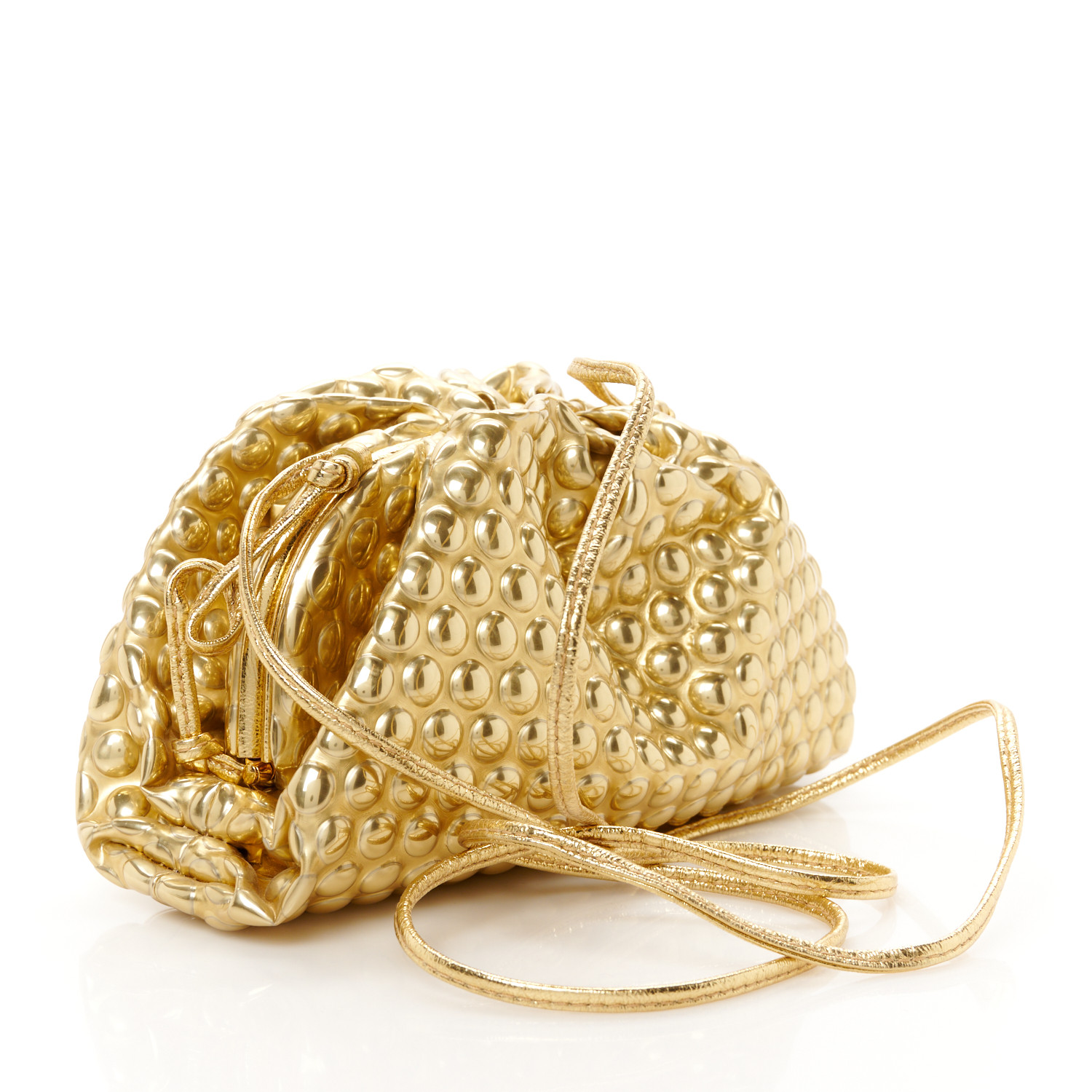 hidehidehide 　Bottega Veneta Bottega Veneta Small Jodie Bag in Black & Gold | FWRD