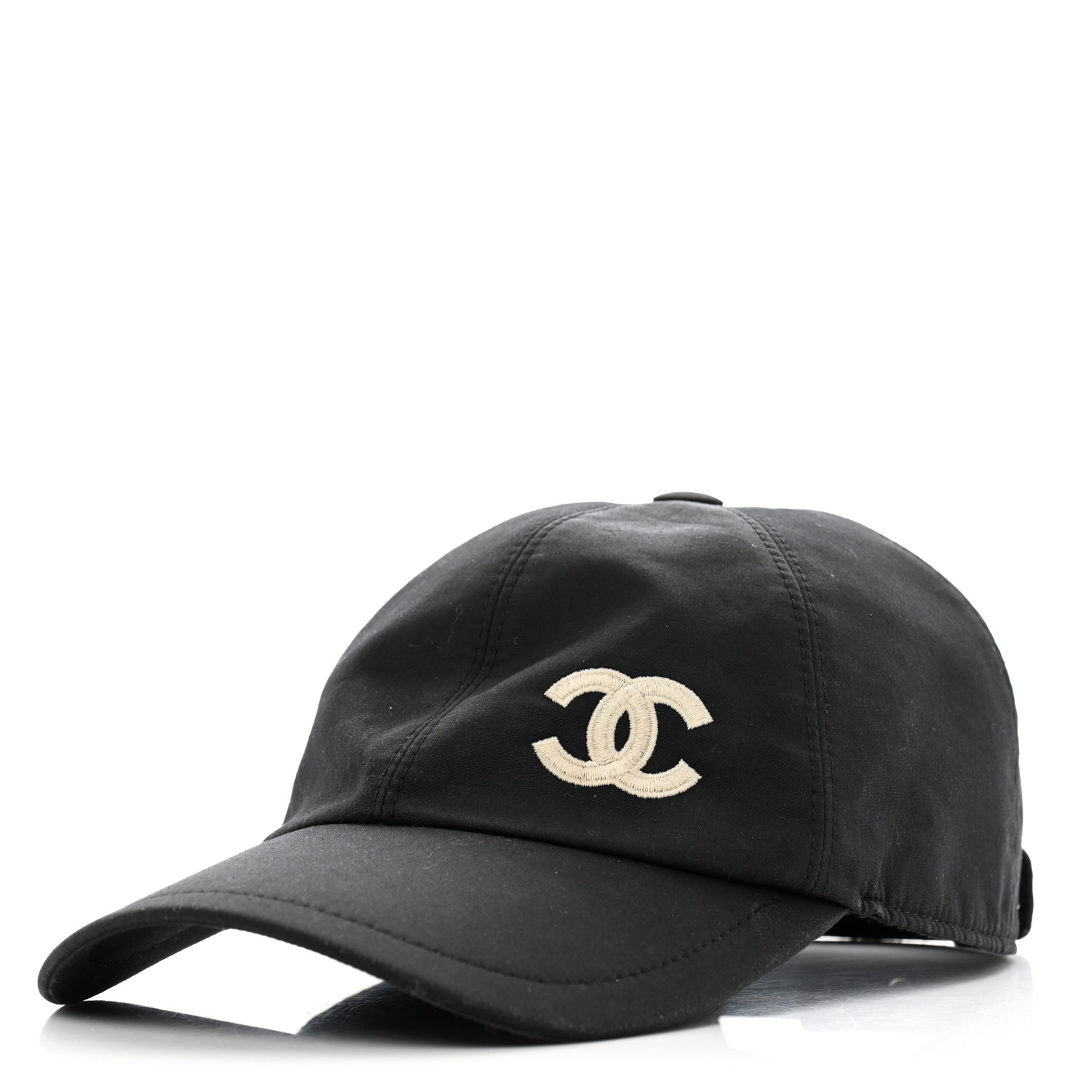 CHANEL Cotton CC Cap Hat Black 1648481 | FASHIONPHILE