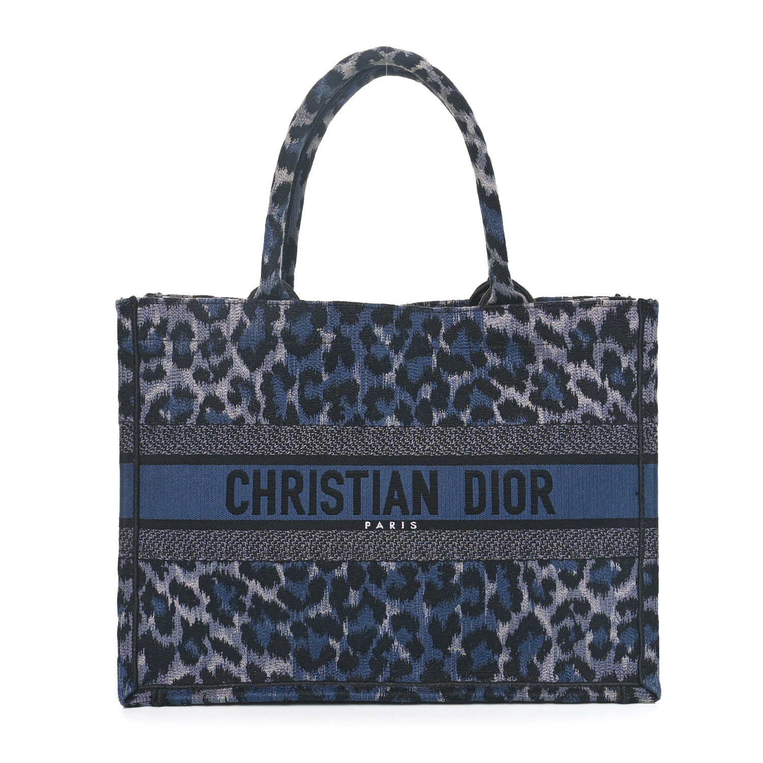 クリスチャンディオール Christian Dior CHRISTIAN DIOR Oblique Medium Book Tote Blue Multicolor