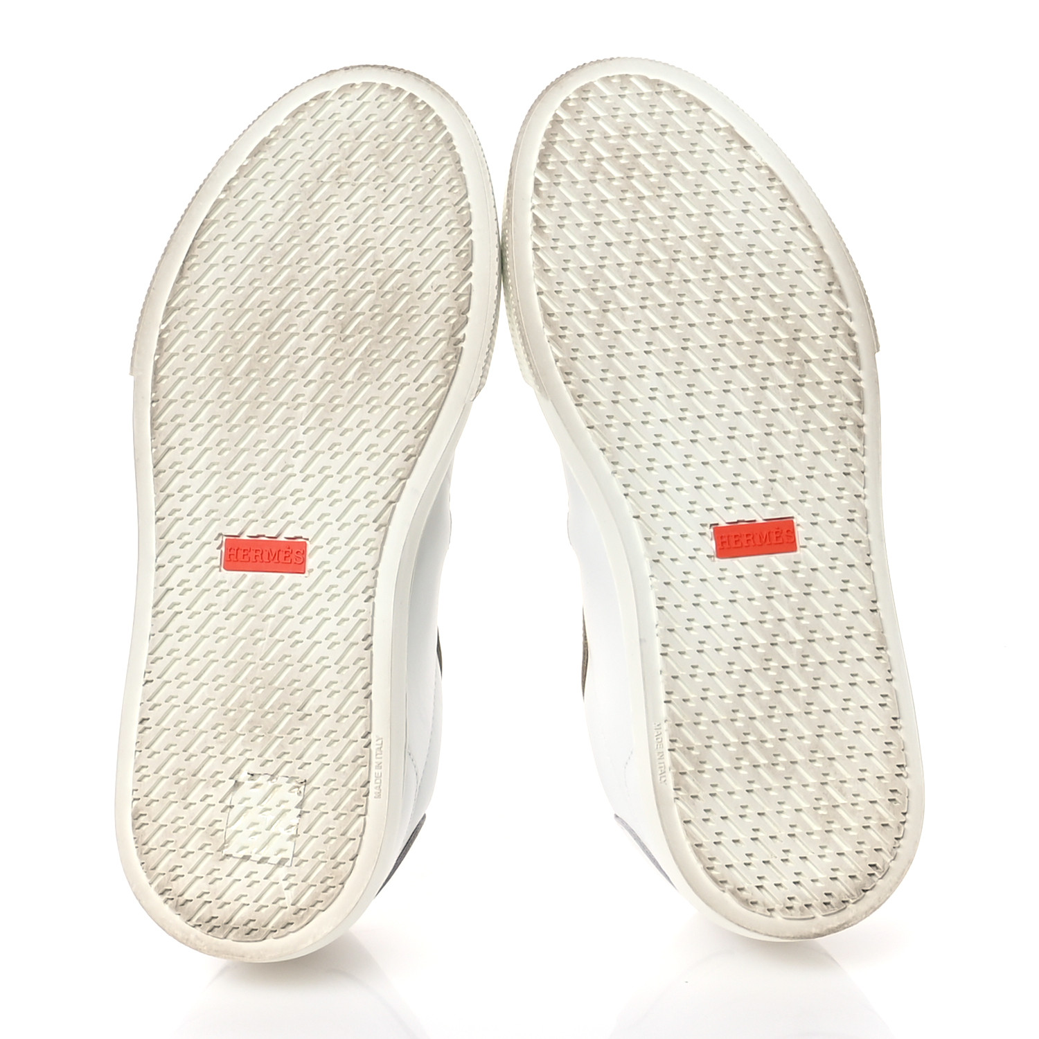 HERMES Calfskin Day Sneakers 38 Multicolor White 1641039