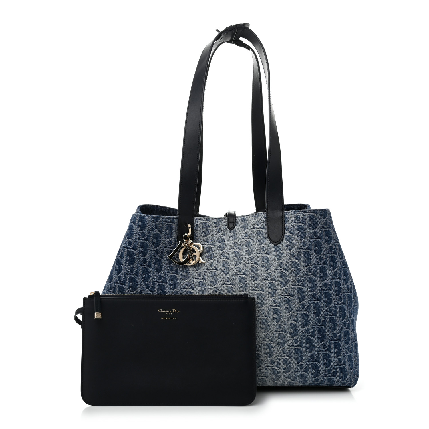 CHRISTIAN DIOR DIOR Denim Jacquard Oblique Large Toujours