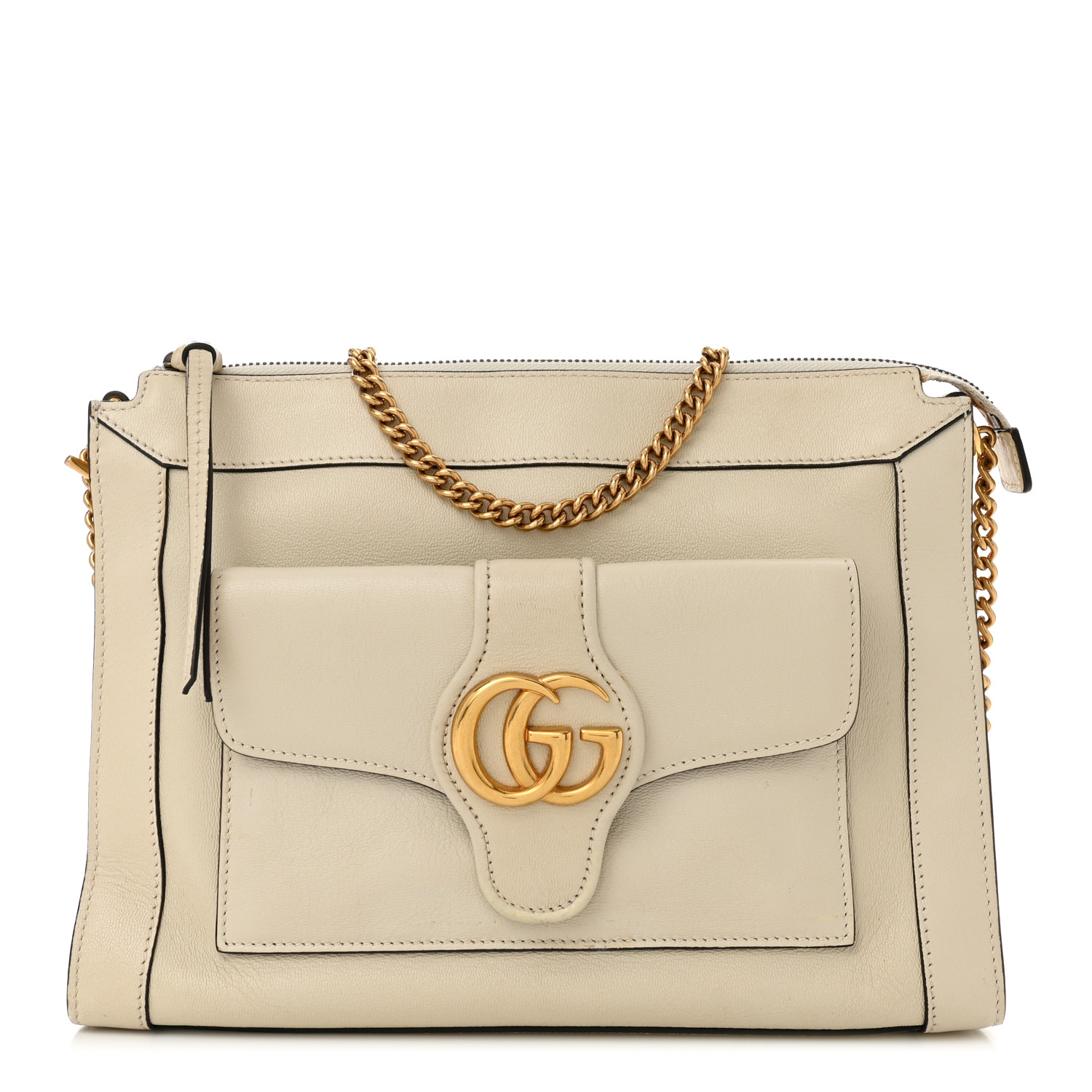 GUCCI New Sakai Calfskin Lux Dahlia Chain Shoulder Bag